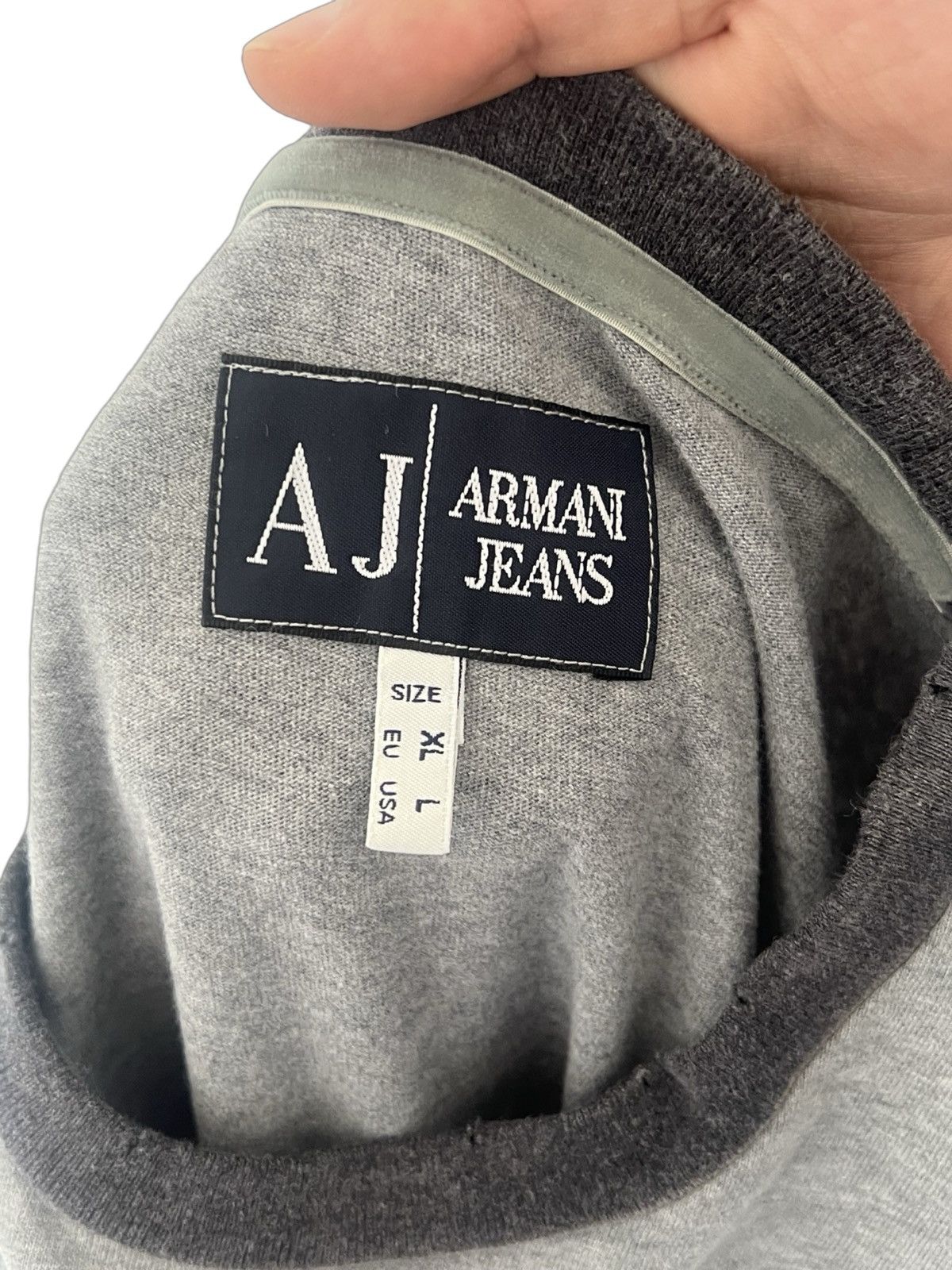 Armani Armani Jeans Grey T-Shirt Size US L / EU 52-54 / 3 - 6 Thumbnail