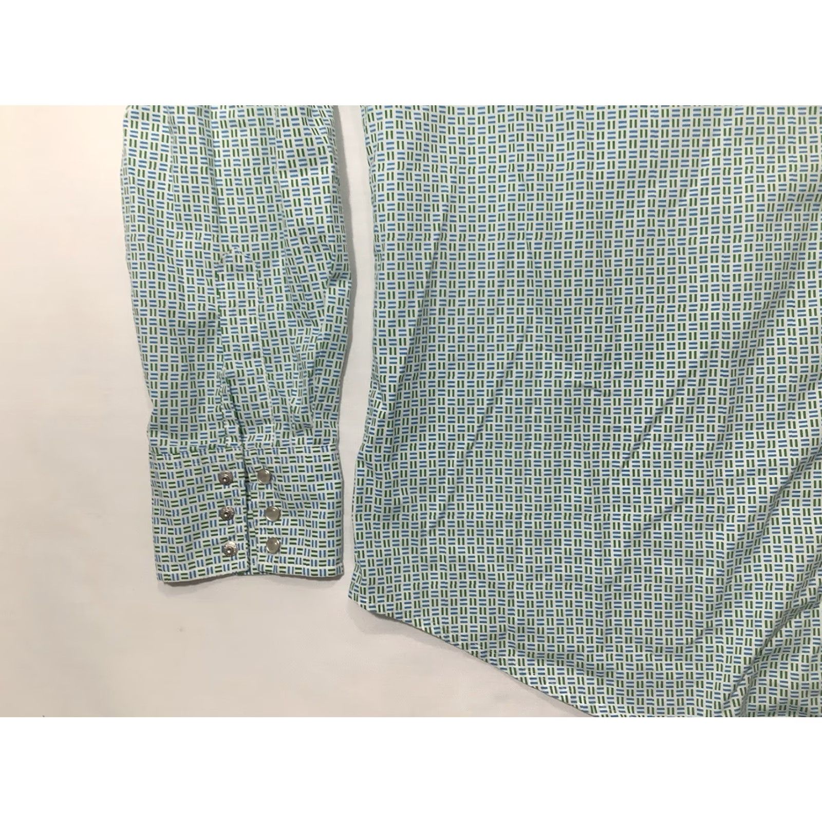 Wrangler Wrangler Shirt Western Multicolor XL Long Sleeve Button-Up Mens Size XL Long Sleeve Pearl Snap Geometric Pattern Size US XL / EU 56 / 4 - 4 Thumbnail