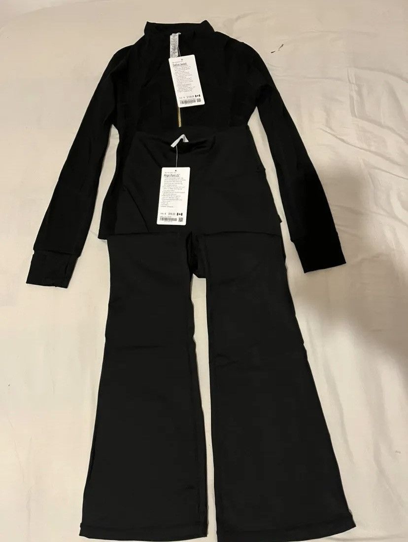 Lululemon Black Lulumelon jacket and leggings Size 27" / US 4 / IT 40 - 4 Thumbnail