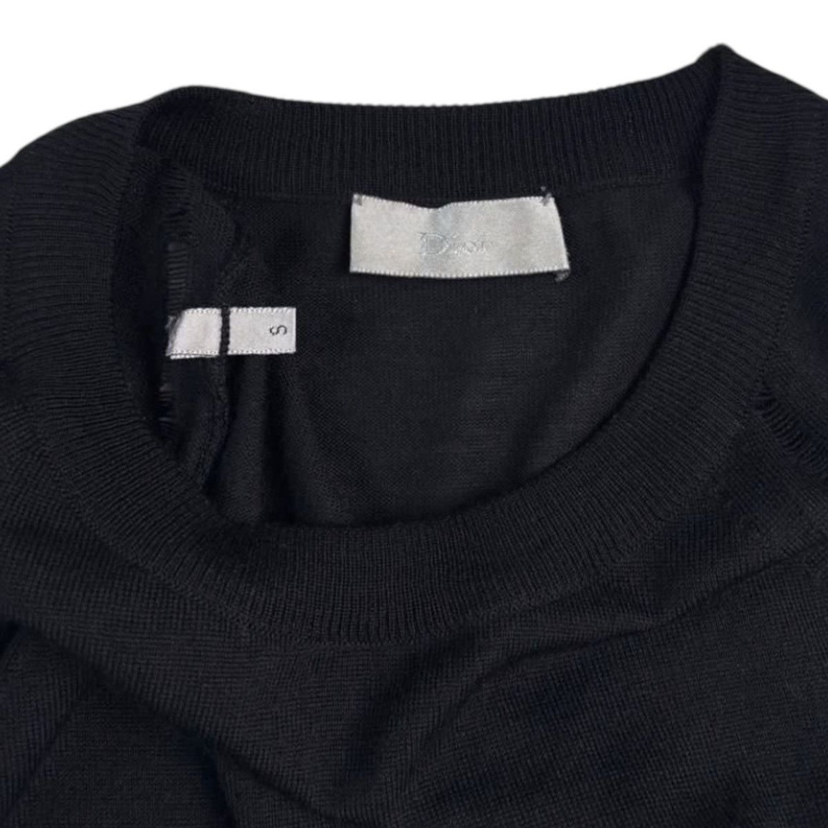 Dior Dior Homme S/S08 Kris Van Assche Distress Knitted Sweatshirt Size US S / EU 44-46 / 1 - 6 Thumbnail