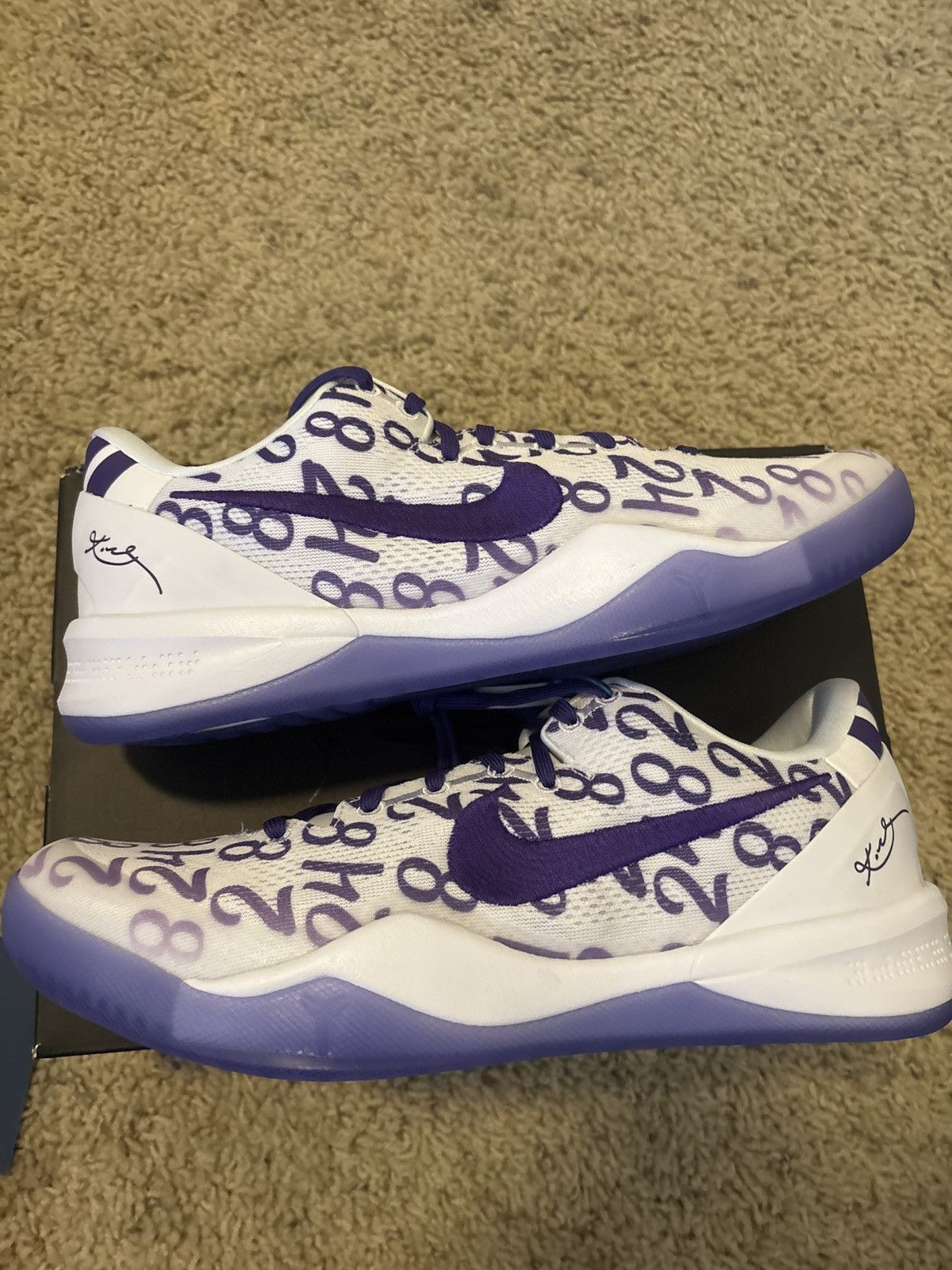 Nike Kobe VIII Protro (Court Purple) Size US 12 / EU 45 - 1 Thumbnail