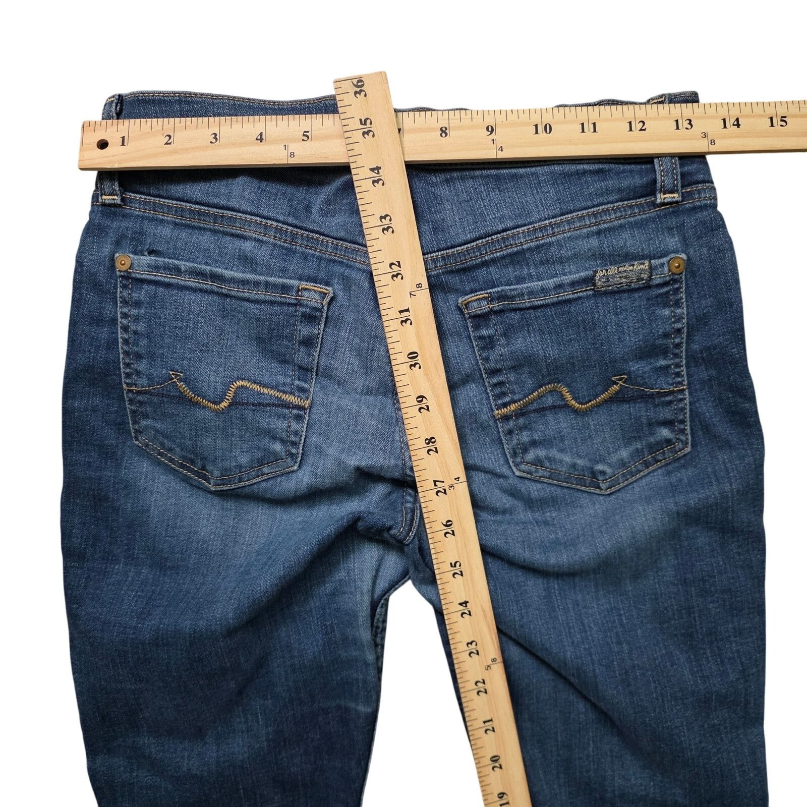 7 For All Mankind 7 For All Mankind Skinny Jeans Women’s 25 Distressed Size 25" / US 0 / IT 36 - 6 Thumbnail