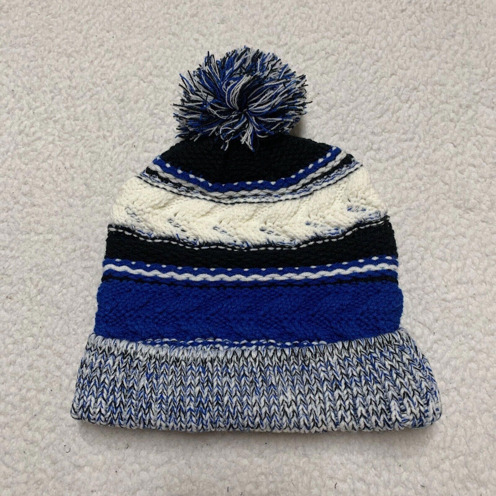 Other Pig Beanie Unisex Black Royal Blue Striped Ski Hat Size ONE SIZE - 2 Thumbnail