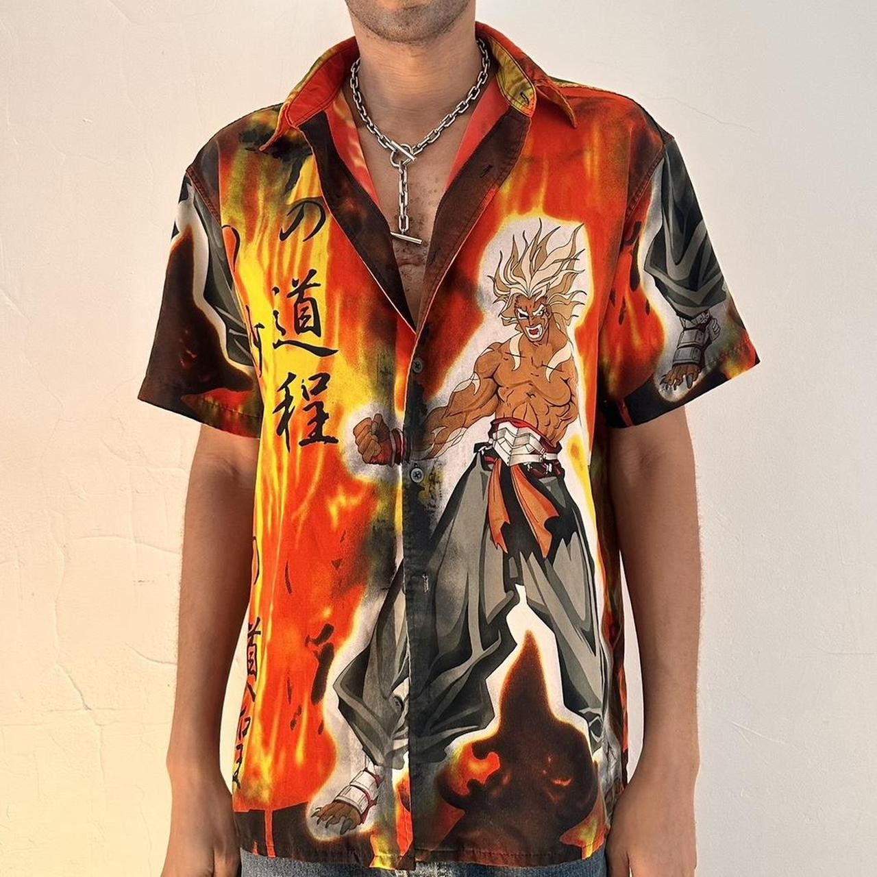 Other Vintage Y2K ASTROBOI Orange Goku Anime Shirt - Large Size US L / EU 52-54 / 3 - 1 Thumbnail