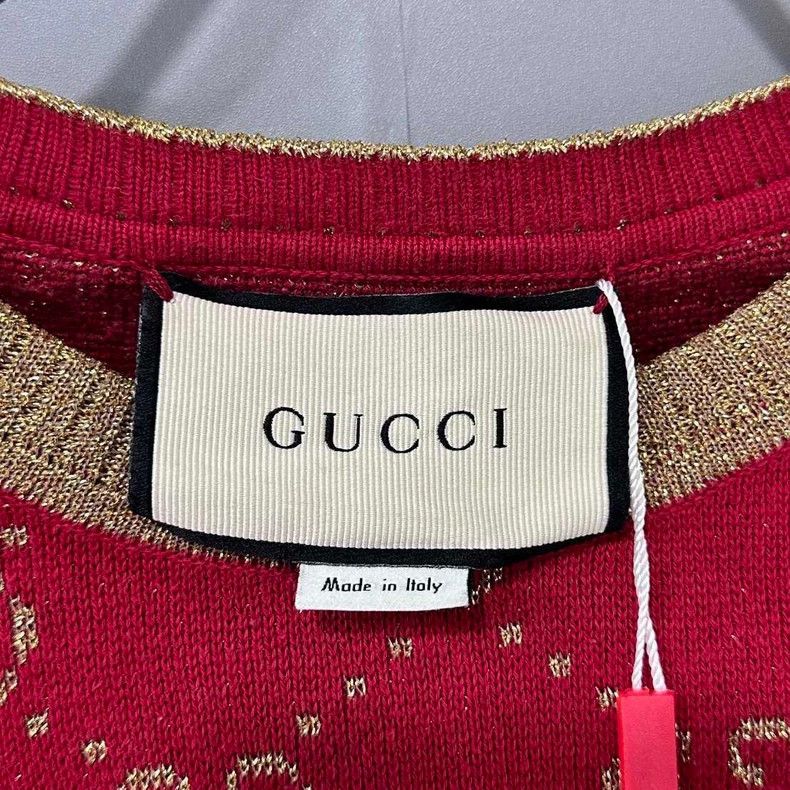 Gucci Gucci Gold thread full-print knitted long sleeves Size XS / US 0-2 / IT 36-38 - 4 Thumbnail