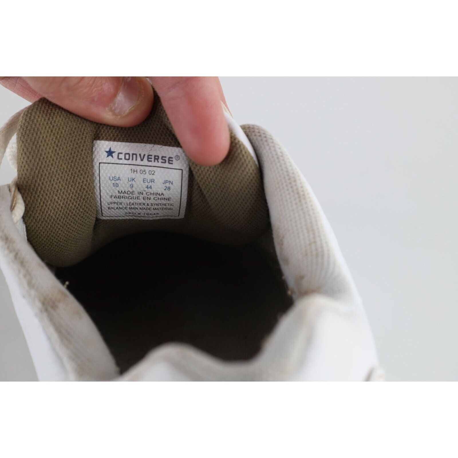 Converse × Vintage Vintage 90s Converse Distressed Spell Out Leather Shoes Size US 10 / EU 43 - 14 Thumbnail