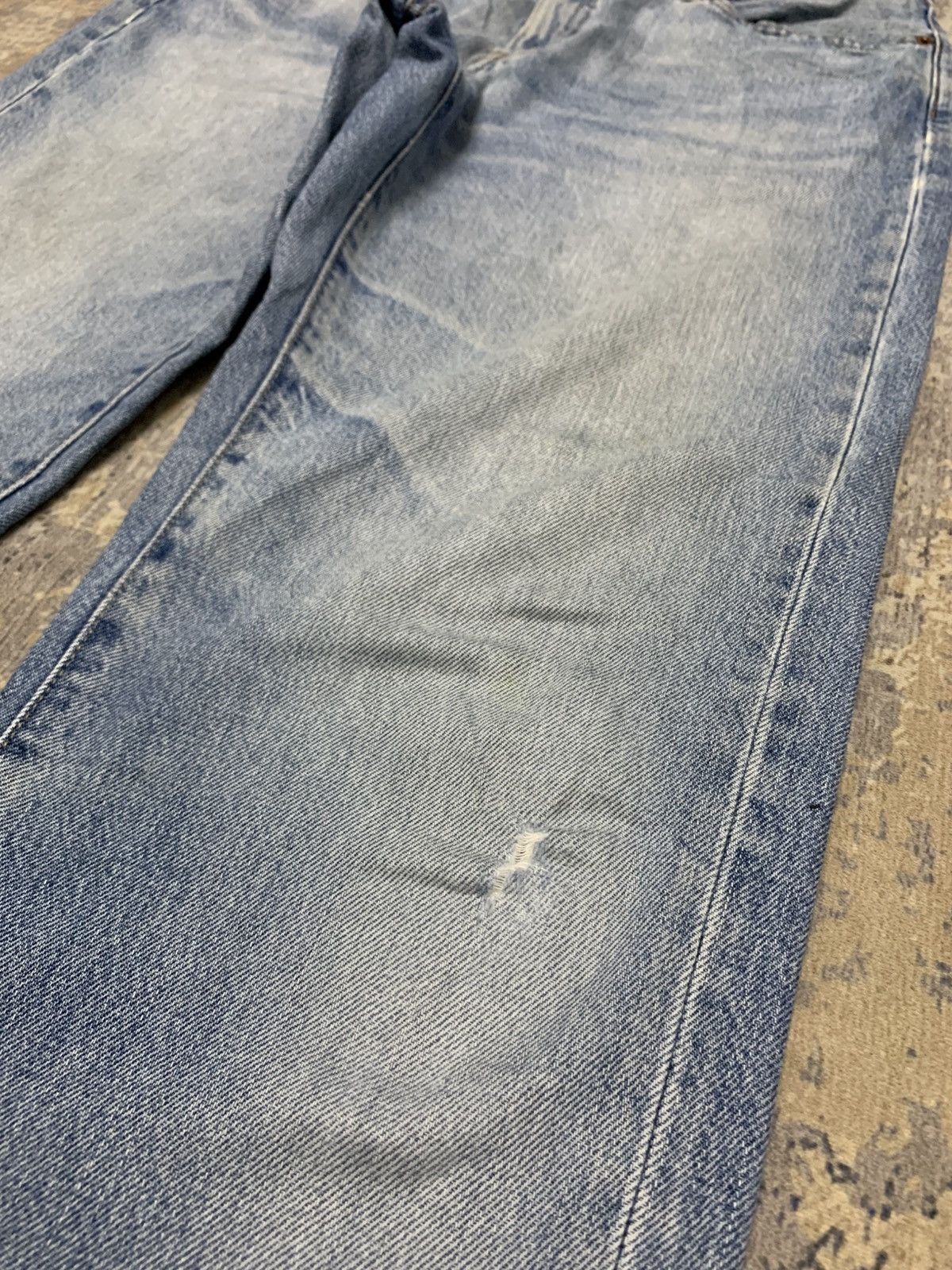 Uniqlo GRUNGE Vtg Uniqlo Rusty Distress Regular Fit Straight Size US 34 / EU 50 - 3 Thumbnail