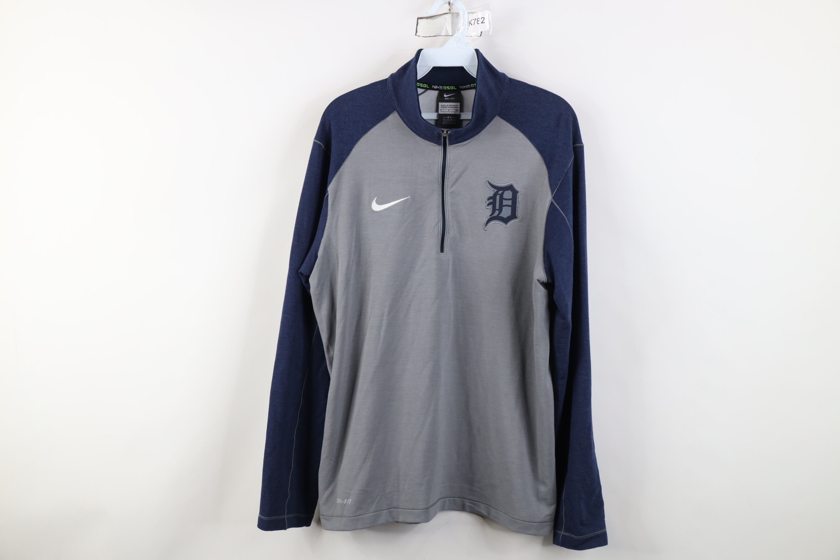Nike Nike Baseball D Detroit Tigers 1/4 Half Zip Pullover Jacket Size US S / EU 44-46 / 1 - 1 Thumbnail