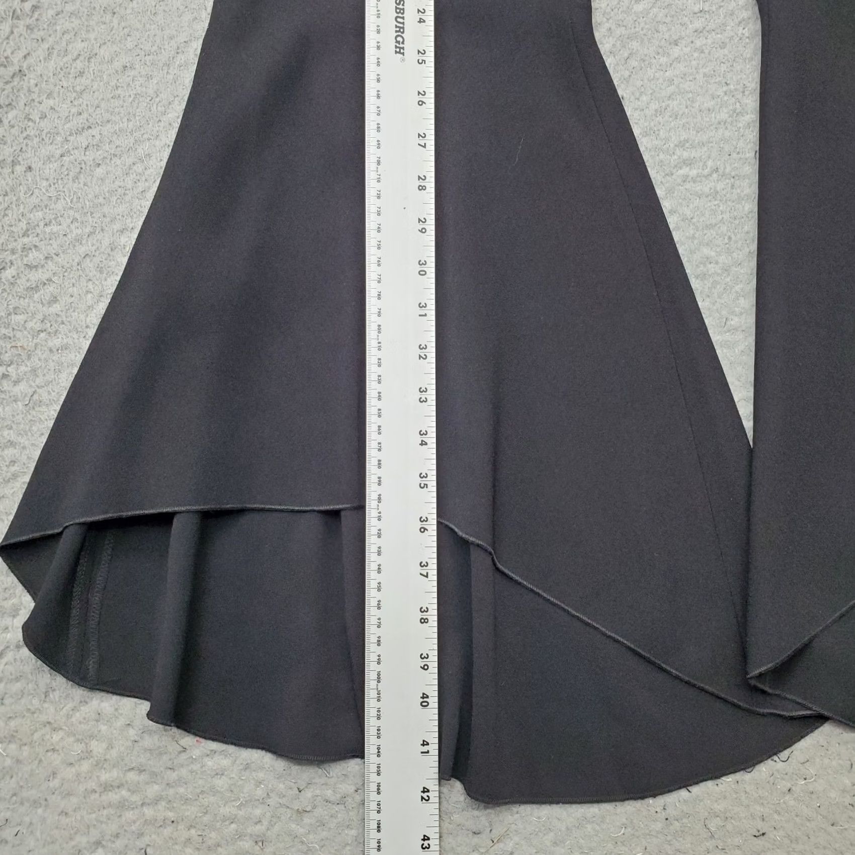 Elie Tahari Elie Tahari Pants Womens 12 Black Relaxed Fit Ankle Flared Leg Side Zip Size 34" / US 12 / IT 48 - 3 Thumbnail