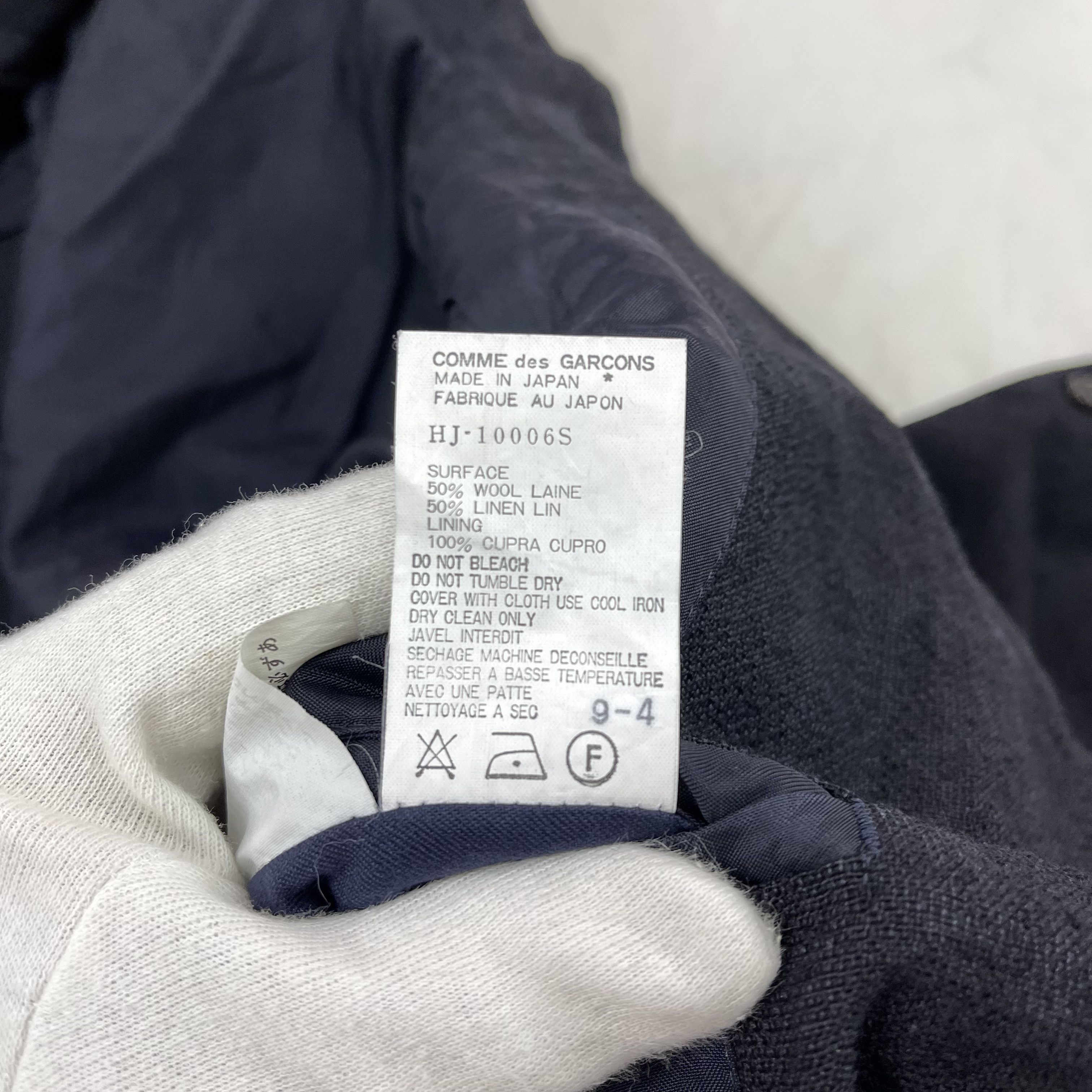 Comme des Garcons Homme 90s Vintage AD 1994 CDG HOMME Wool Jacket #1226/AQ Size US M / EU 48-50 / 2 - 7 Thumbnail