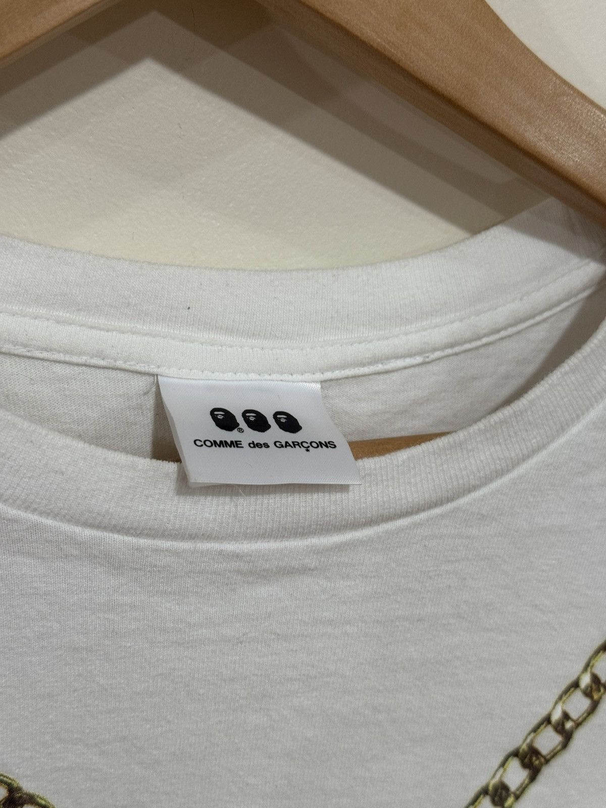 Bape BAPE x Comme des Garcons Osaka 2 Tee White Size US XL / EU 56 / 4 - 3 Thumbnail