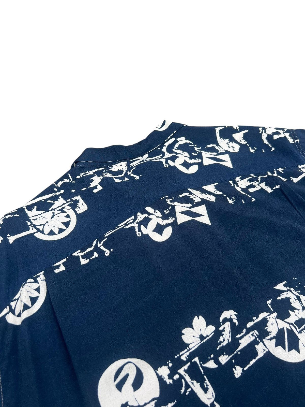 Blue Blue Japan Blue Blue Special Okra Indigo Dyed Hawaiian Shirt Size 4 Size US XL / EU 56 / 4 - 16 Thumbnail