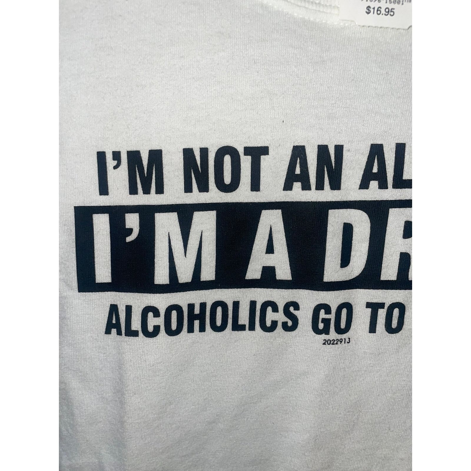 Gildan Y2K I'm A Drunk Not An Alcoholic Humor Joke Shirt 2000s S Size US S / EU 44-46 / 1 - 2 Thumbnail