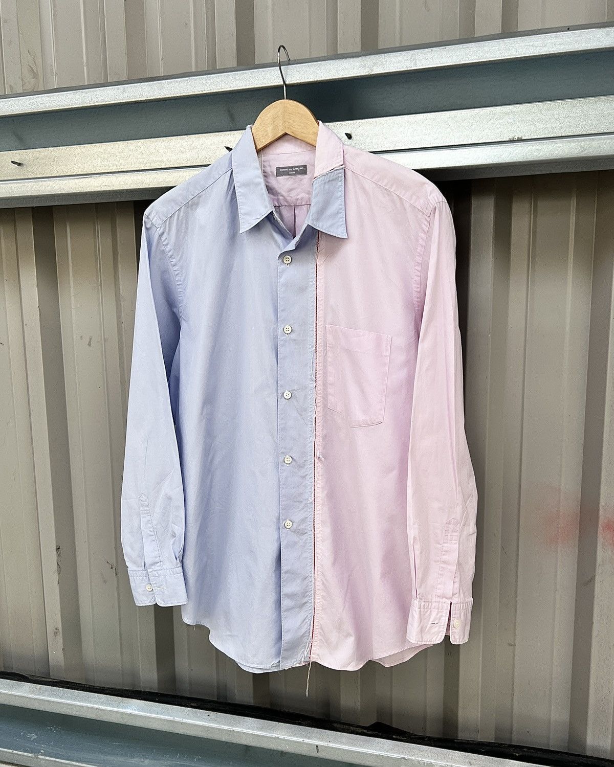 Comme des Garcons SS2000 RARE Reconstructed Split Artisan Shirt Size US M / EU 48-50 / 2 - 2 Thumbnail
