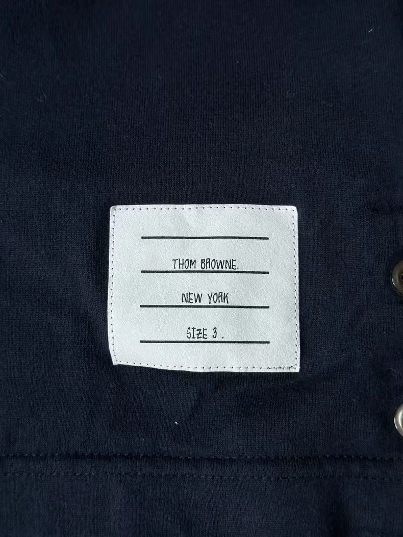 Thom Browne Thom Browne Blue long-sleeved hoodie Size US L / EU 52-54 / 3 - 4 Thumbnail