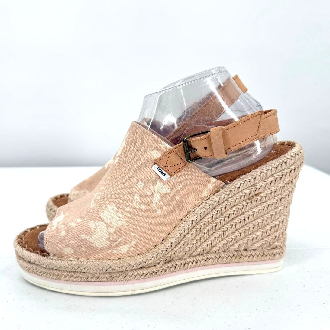 Toms TOMS Monica Natural Sand High Wedge Espadrille Sandal Size US 10 / IT 40 - 3 Thumbnail