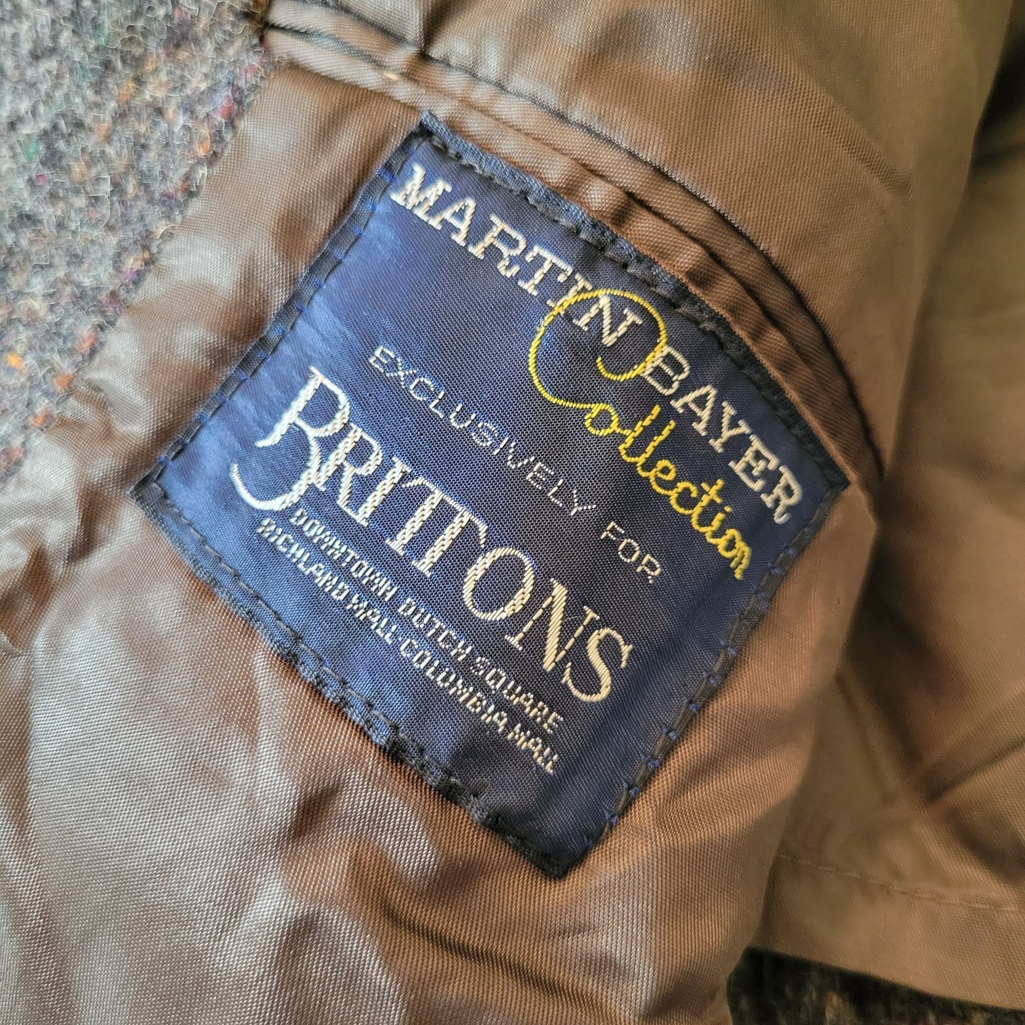 Harris Tweed Harris Tweed Handwoven Gray Wool Blazer Jacket Vintage Britt Size 44R - 4 Thumbnail