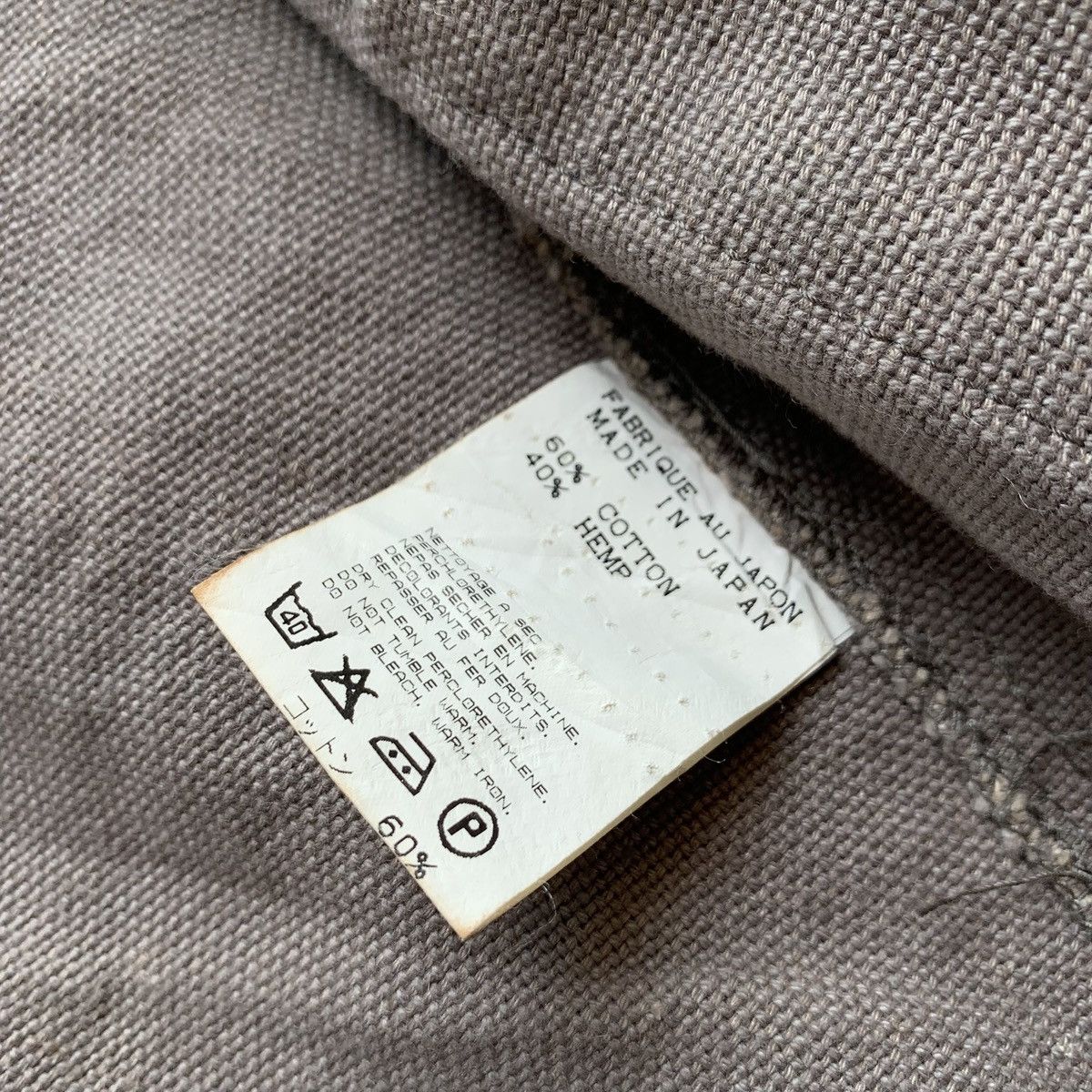 RIPVANWINKLE 1990s RIPVANWINKLE Canvas Hidden Button Jacket Size US S / EU 44-46 / 1 - 9 Thumbnail