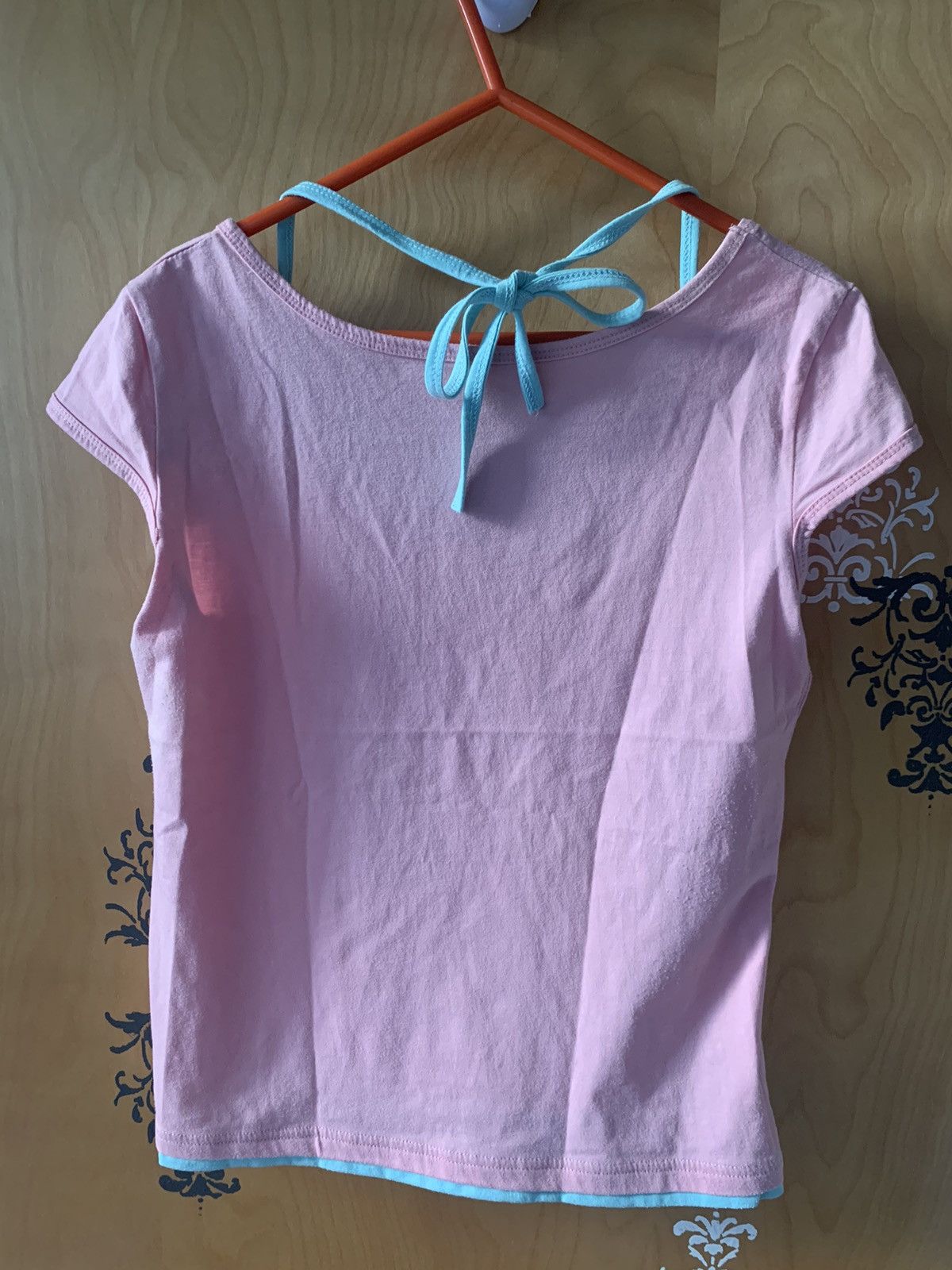 Vintage Vintage Y2K 90s Graphic Layered Baby Tee Pink and Blue Size M / US 6-8 / IT 42-44 - 11 Thumbnail