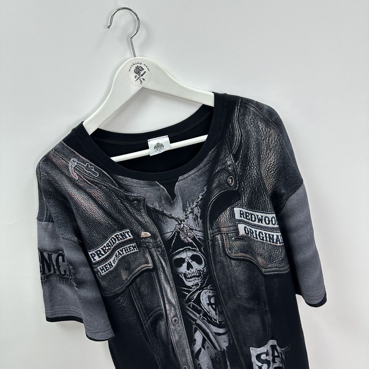 Other Rare Sons Of Anarchy AOP tee Tv Series Mayhem y2k og hype Size US XL / EU 56 / 4 - 9 Thumbnail