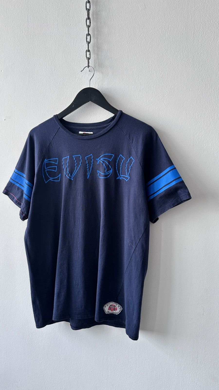 Evisu Vintage Evisu Genes T-Shirt Navy XXL Big Logo Y2K Streetwear Size US XXL / EU 58 / 5 - 4 Thumbnail