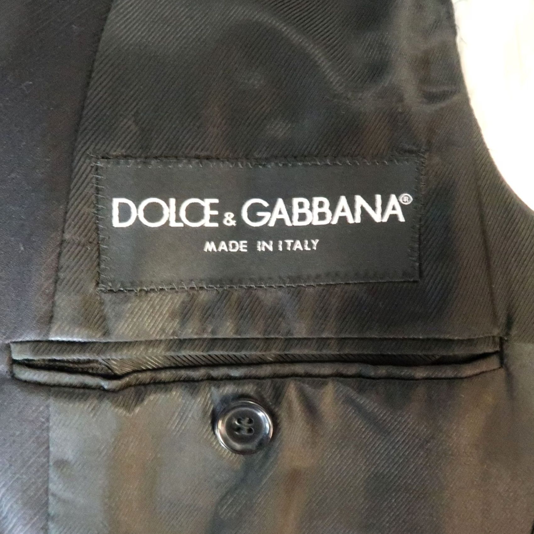 Dolce & Gabbana DOLCE & GABBANA Sport Coat Diagonal Stripe Wool Notch Lapel Black 38 Men Adult Short Jacket Coat Size US XXS / EU 40 - 6 Thumbnail