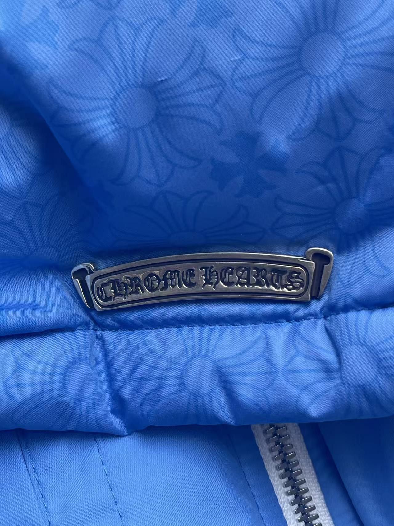 Chrome Hearts Chrome Hearts Unisex Tonal Plus Blue Puffer Down Vest Size L / US 10 / IT 46 - 10 Thumbnail