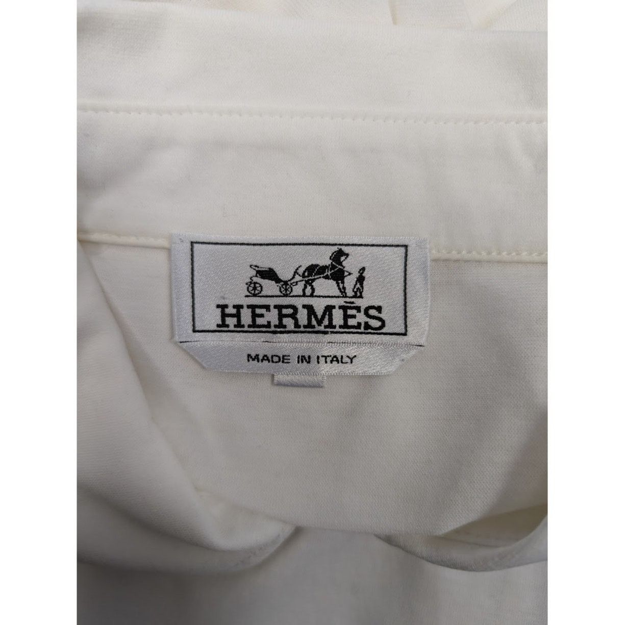 Hermes o1rshd1 CC20 Polo Shirt in White Size US M / EU 48-50 / 2 - 9 Thumbnail