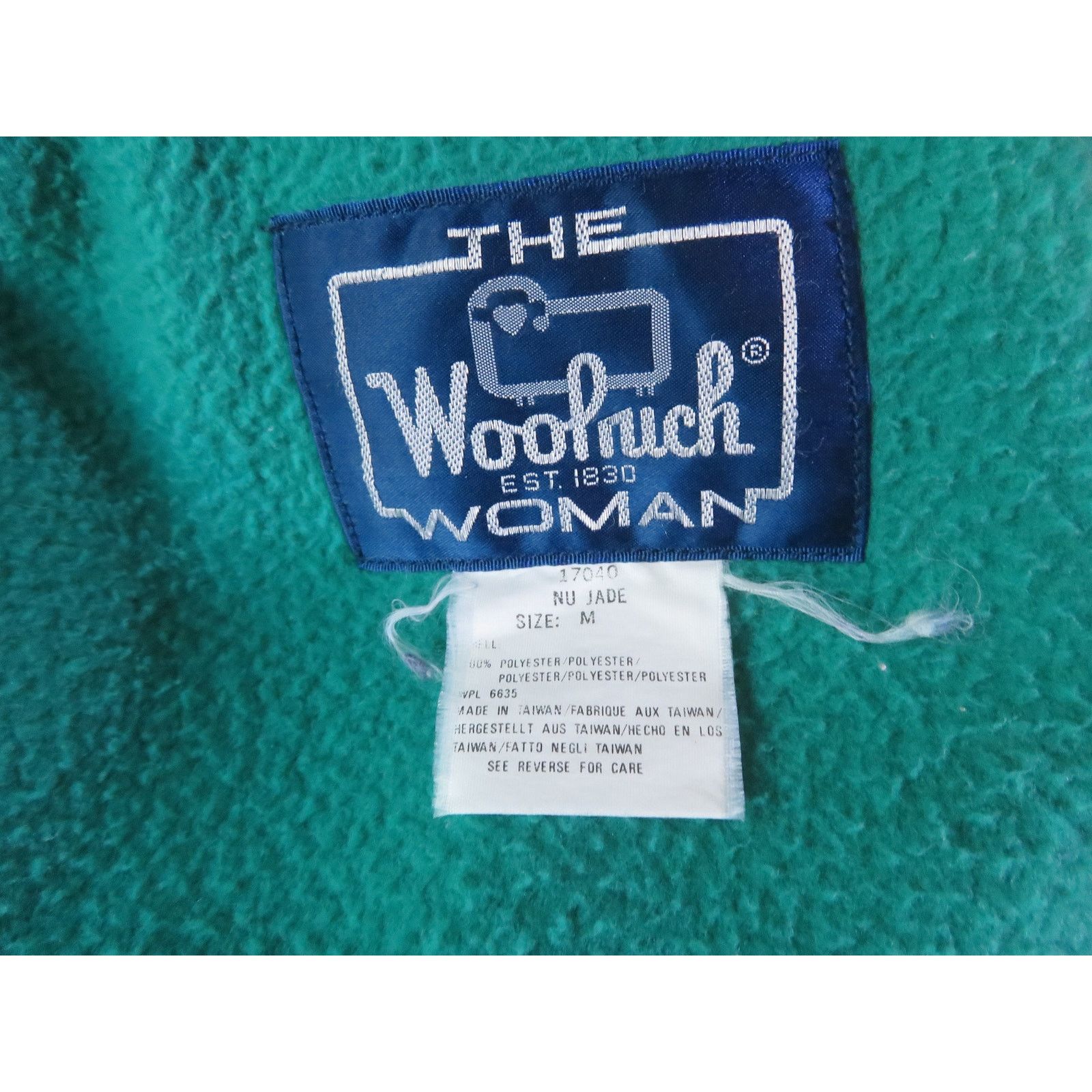Woolrich Woolen Mills 90s Woolrich Fleece Jacket, Color Block, Womens Sz M Size M / US 6-8 / IT 42-44 - 5 Thumbnail