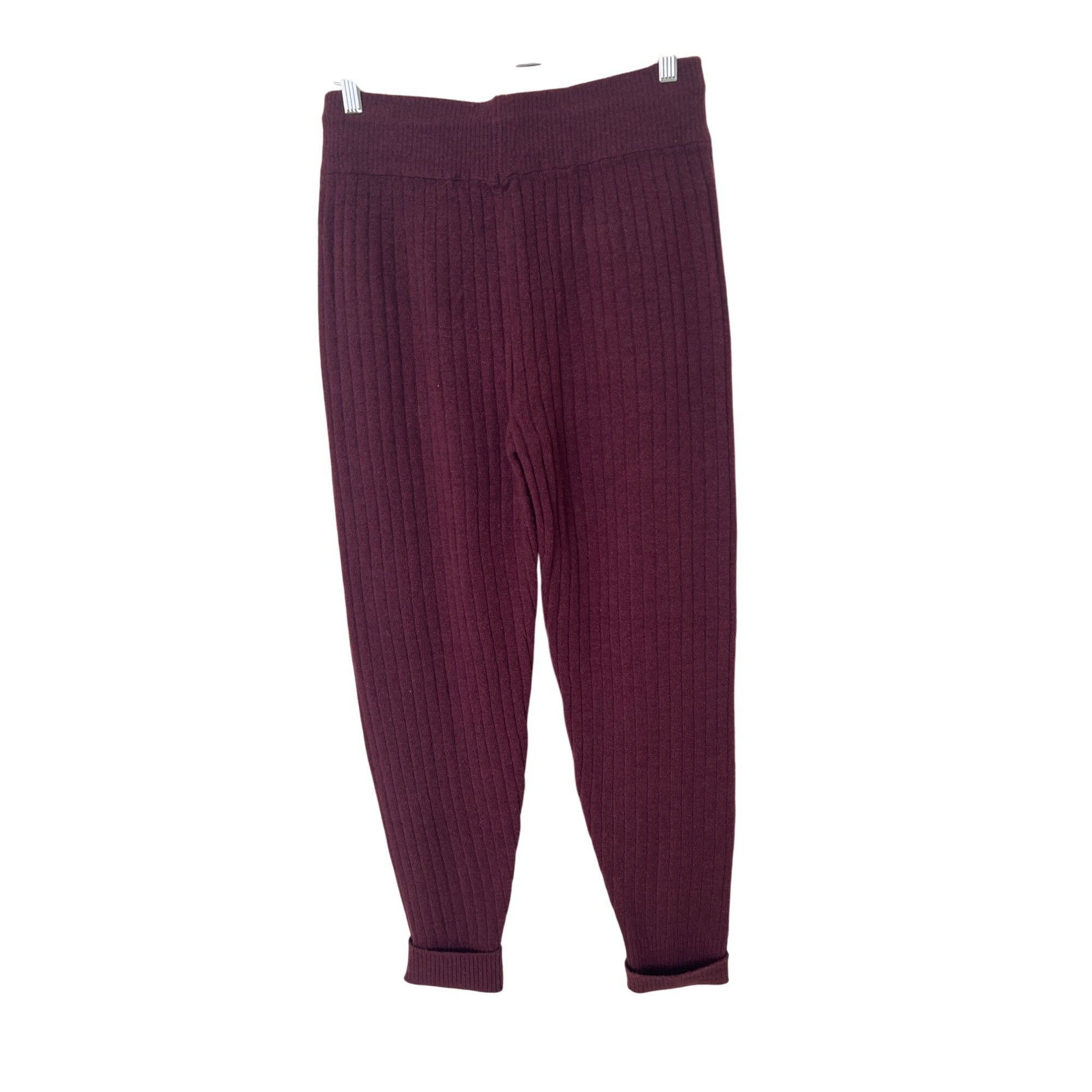 Free People Free People Around The Clock Burgundy Jogger Pants Size 28" / US 6 / IT 42 - 6 Thumbnail