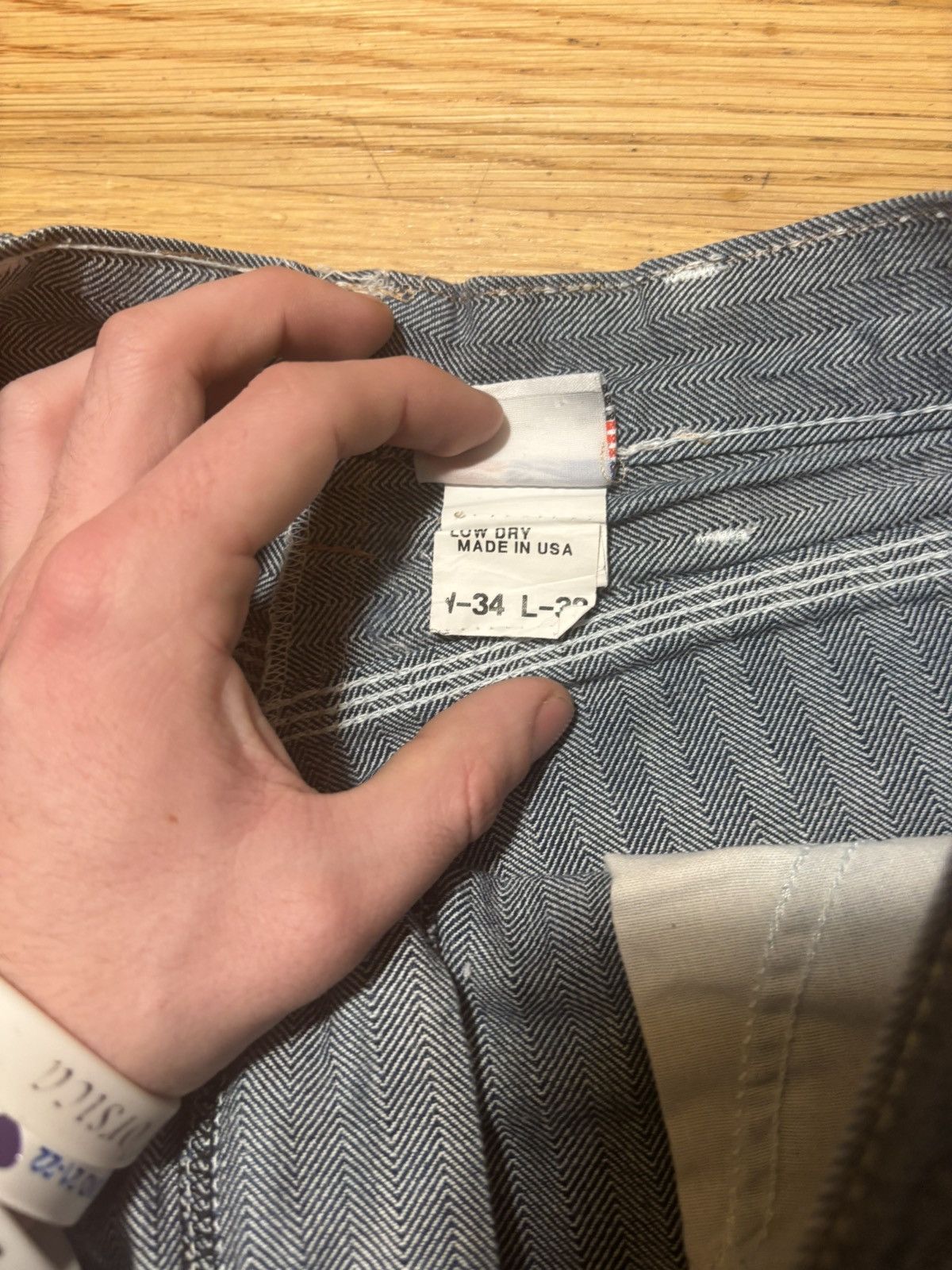 Levi's Levis pinstripe 70s denim Size US 30 / EU 46 - 6 Thumbnail