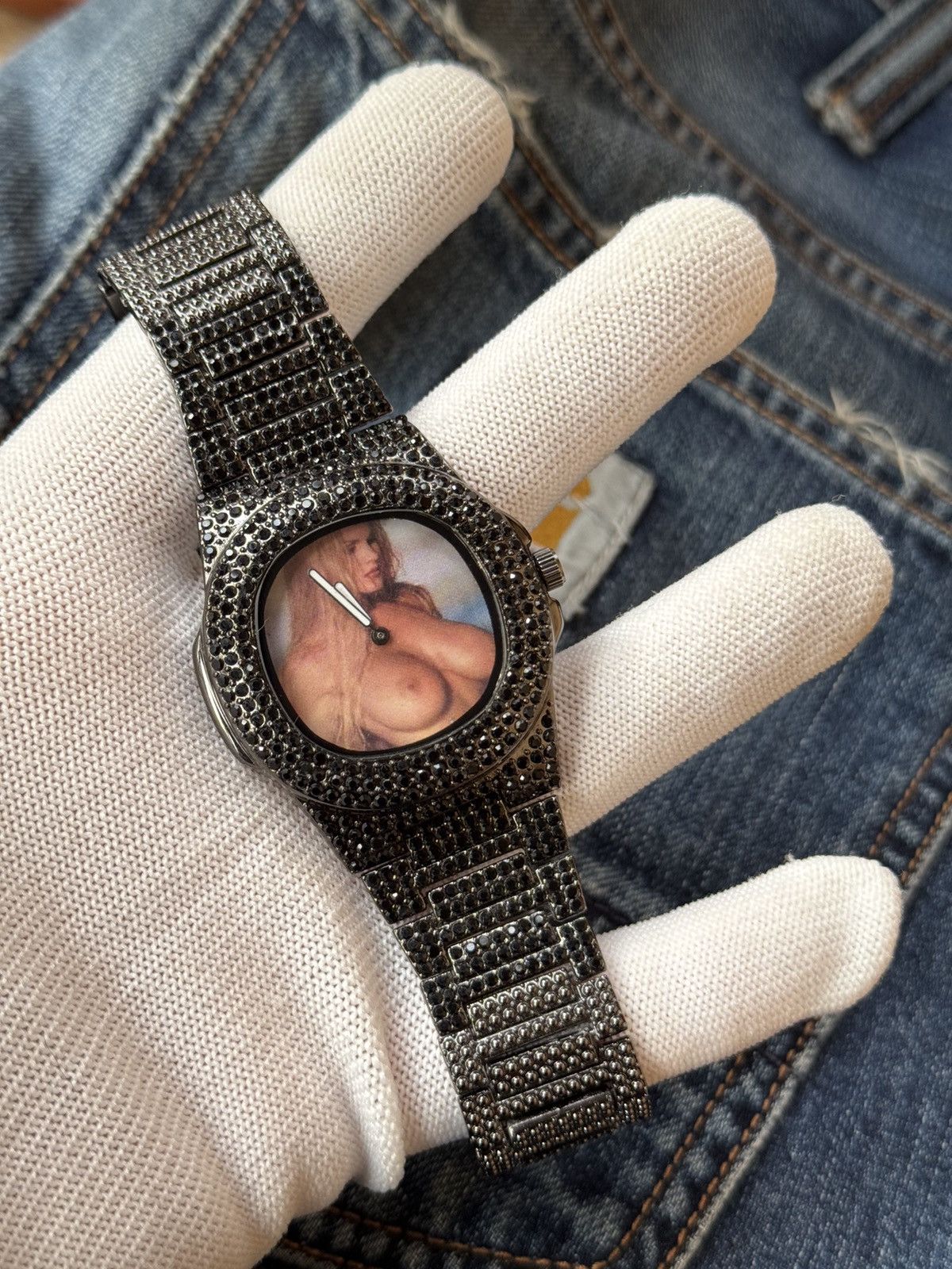 Vintage 😍Vintage 00s Rare 18+ Girl watch with stones, WORK Size ONE SIZE - 4 Thumbnail