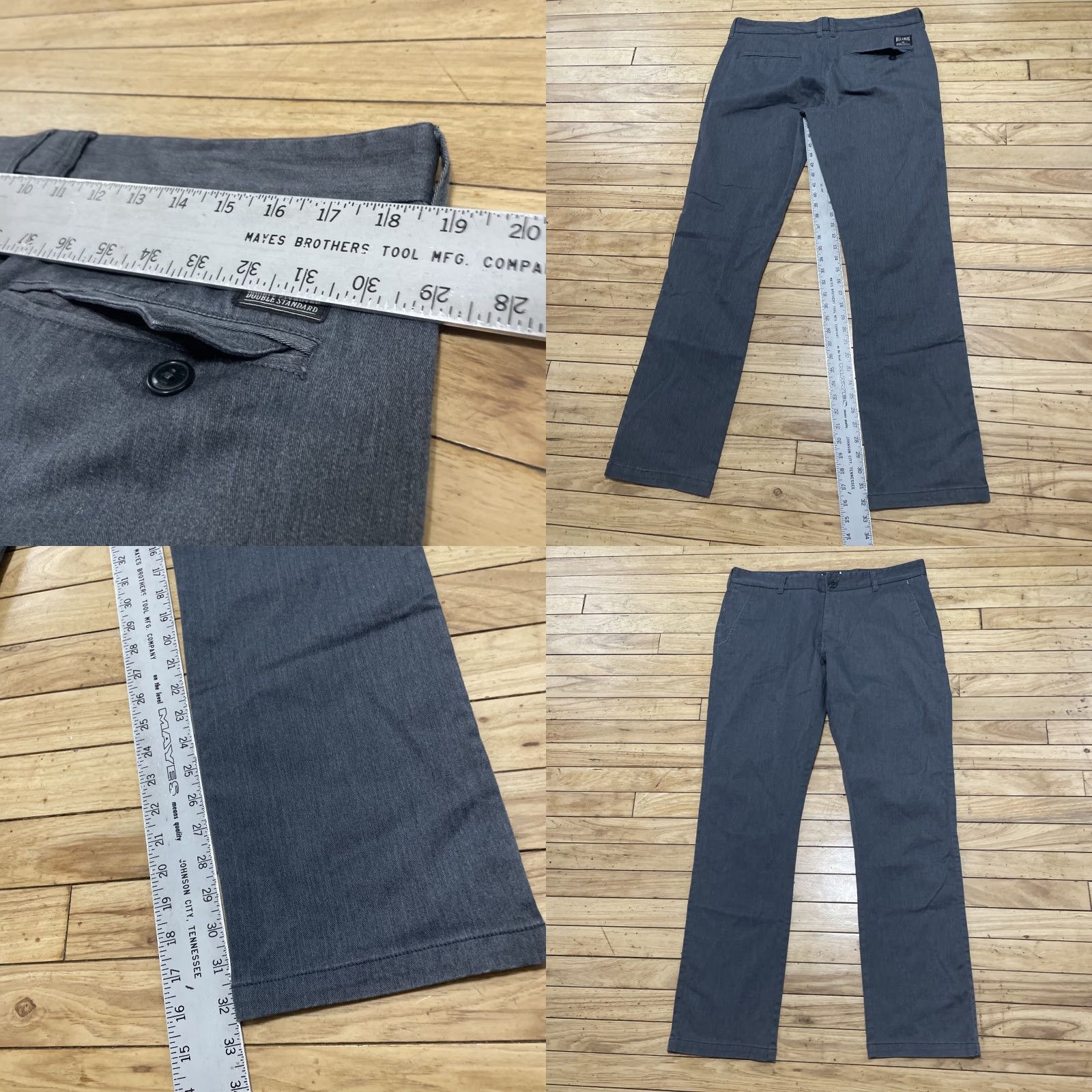 Billabong VINTAGE Billabong Y2k Straight Slim Chino Pants Men 36 Gray Beach Surf Skate Indie 90s College Band Beach Biker Mens Size US 36 / EU 52 - 9 Thumbnail
