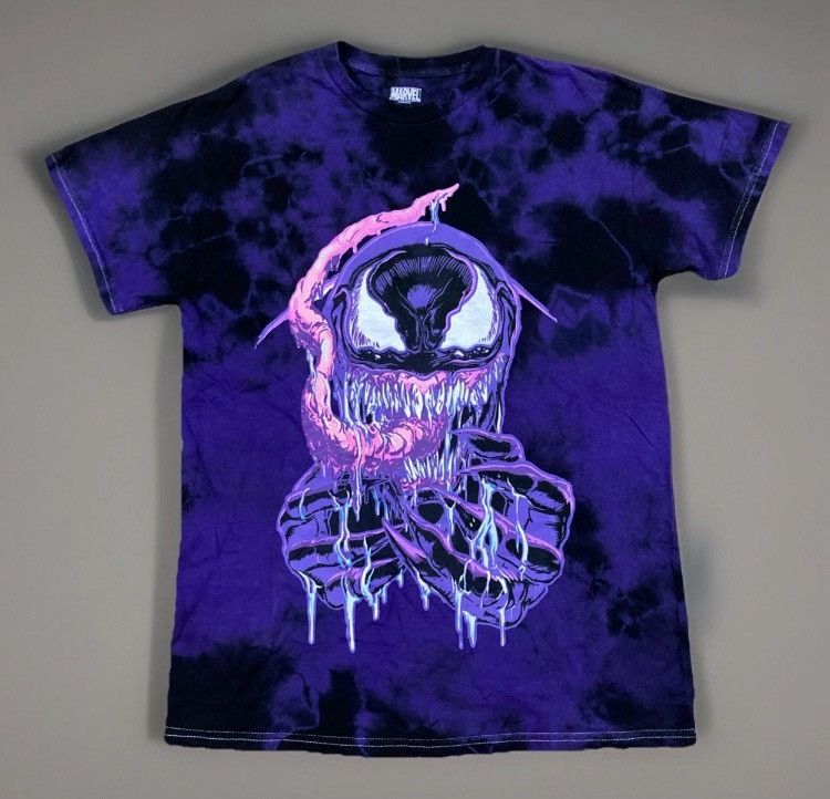 Marvel Comics Marvel Purple Tie Dye Venom Shirt Size US S / EU 44-46 / 1 - 1 Thumbnail