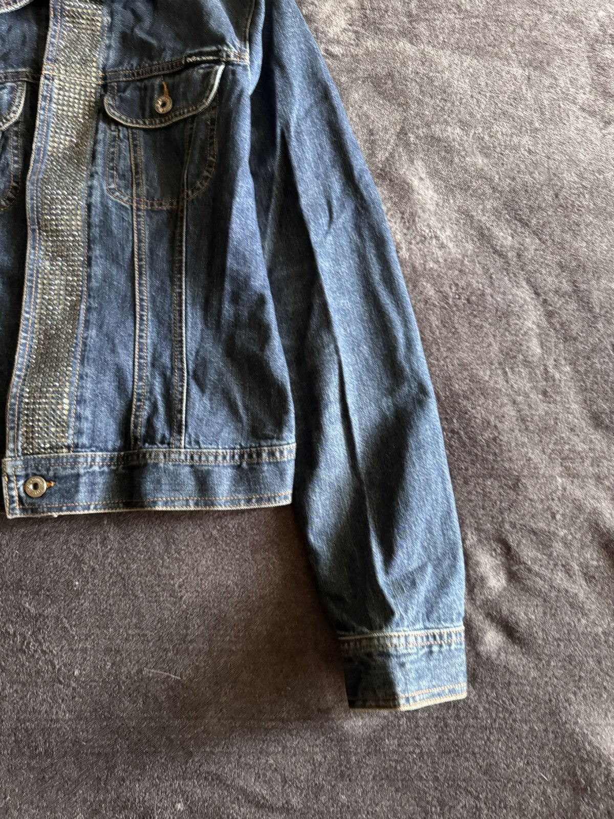 Dolce & Gabbana Dolce Gabbana woman's denim jacket with rhinestones Size M / US 6-8 / IT 42-44 - 4 Thumbnail