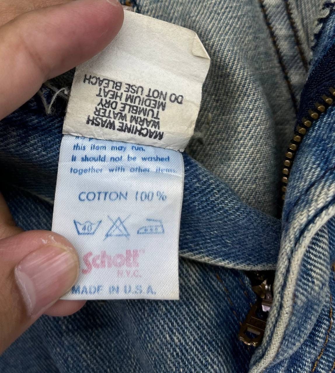 Schott Vintage Schott Perfecto Rare Jeans Denim Pants Size US 29 - 7 Thumbnail