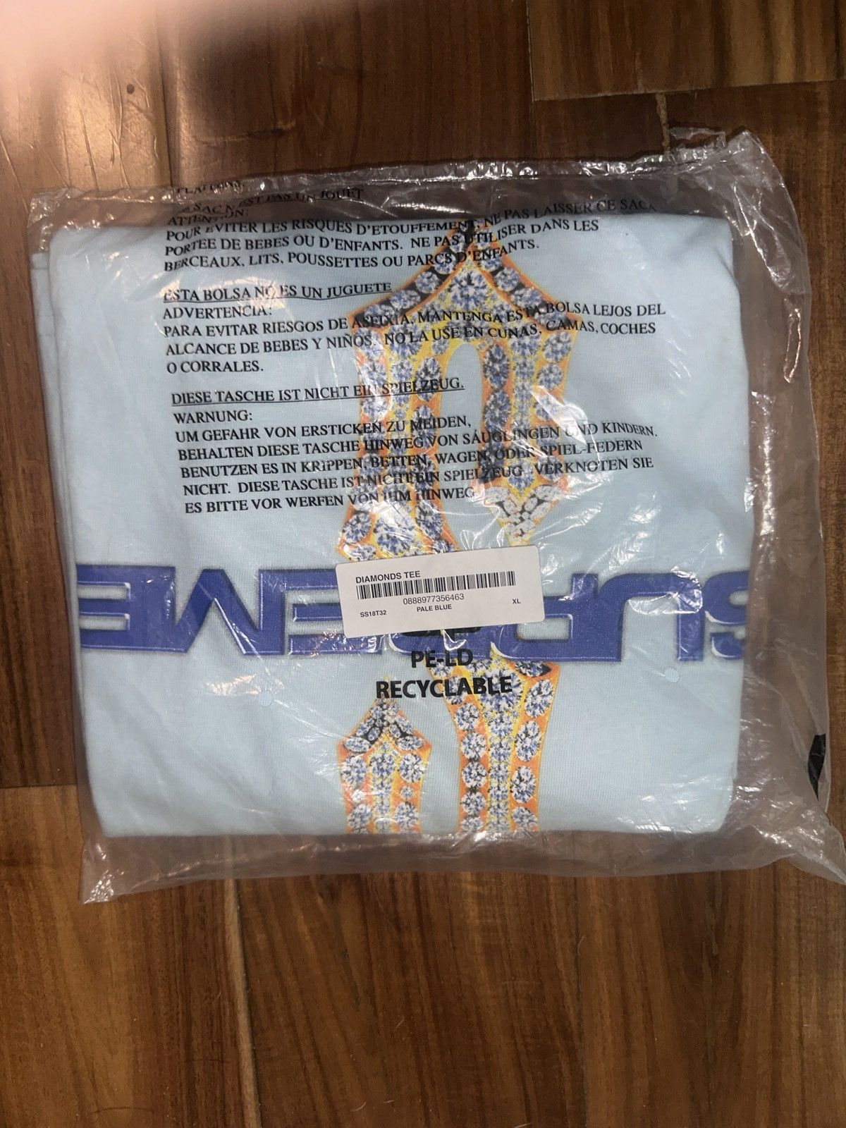 Supreme Supreme Diamond Tee Size US XL / EU 56 / 4 - 2 Thumbnail