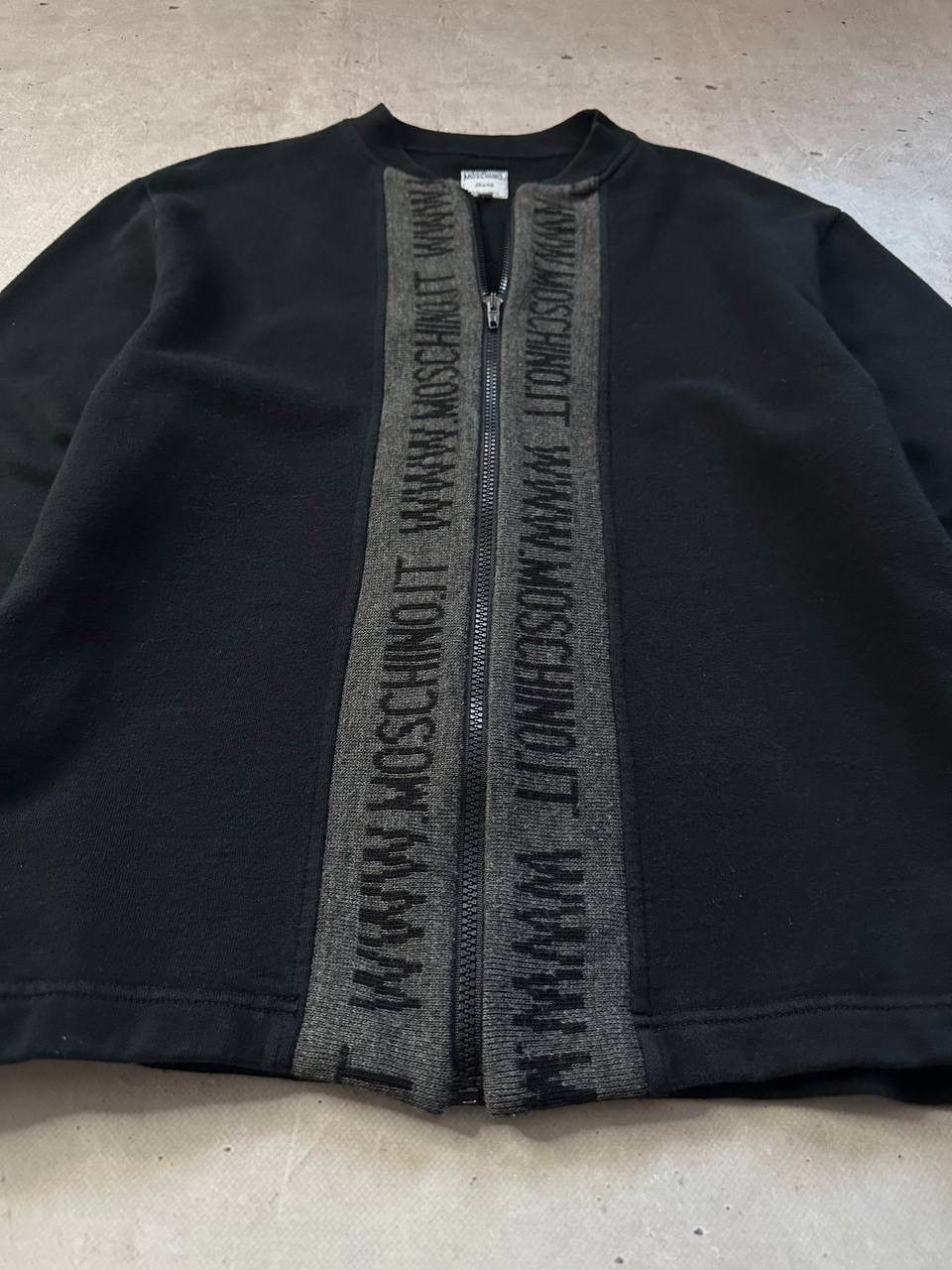 Moschino Moschino Jeans Black Wool Zip Sweatshirt Made in Italy Y2K Size US M / EU 48-50 / 2 - 7 Thumbnail