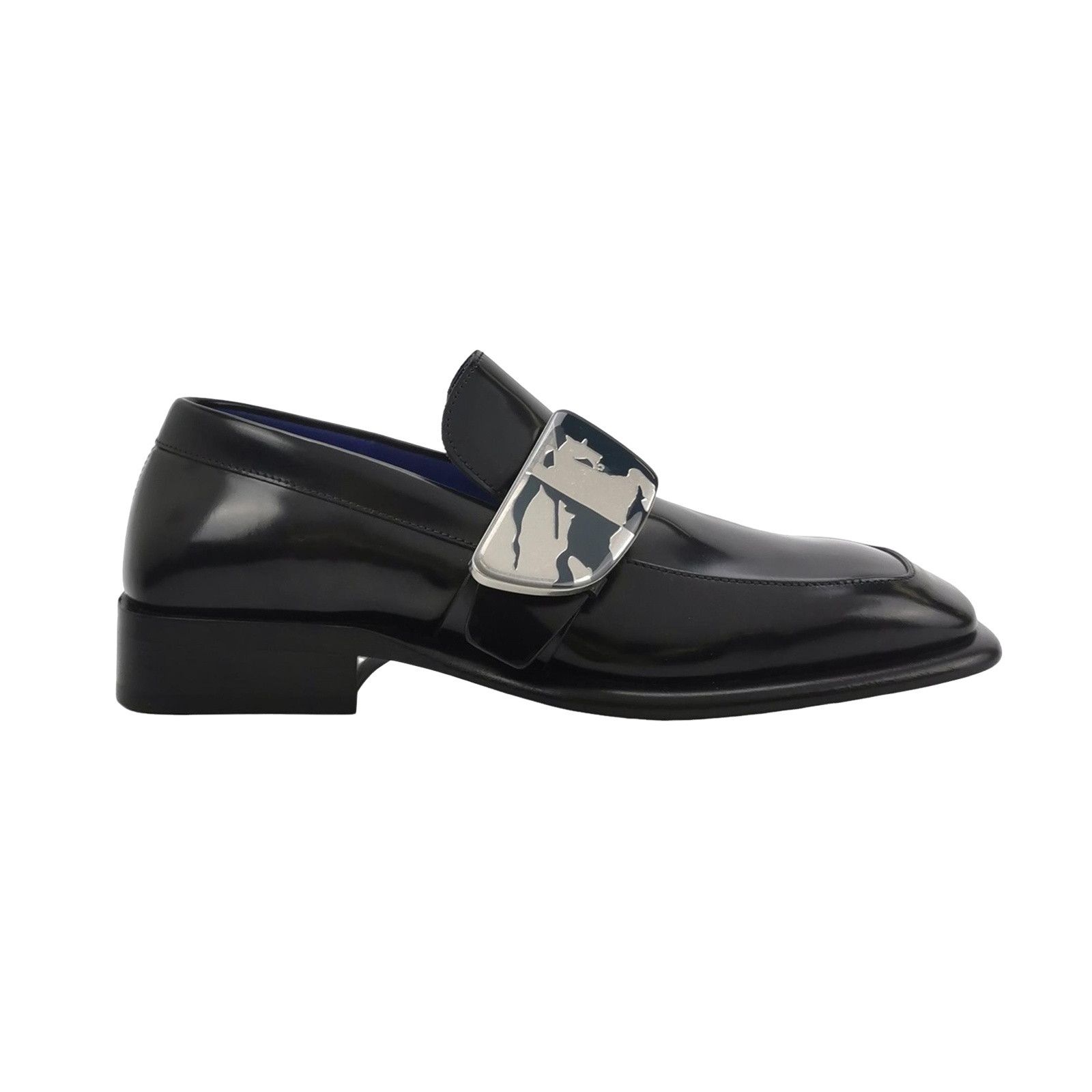 Burberry Burberry Shield Buckle Square Toe Loafers 40 Size US 10 / IT 40 - 1 Thumbnail