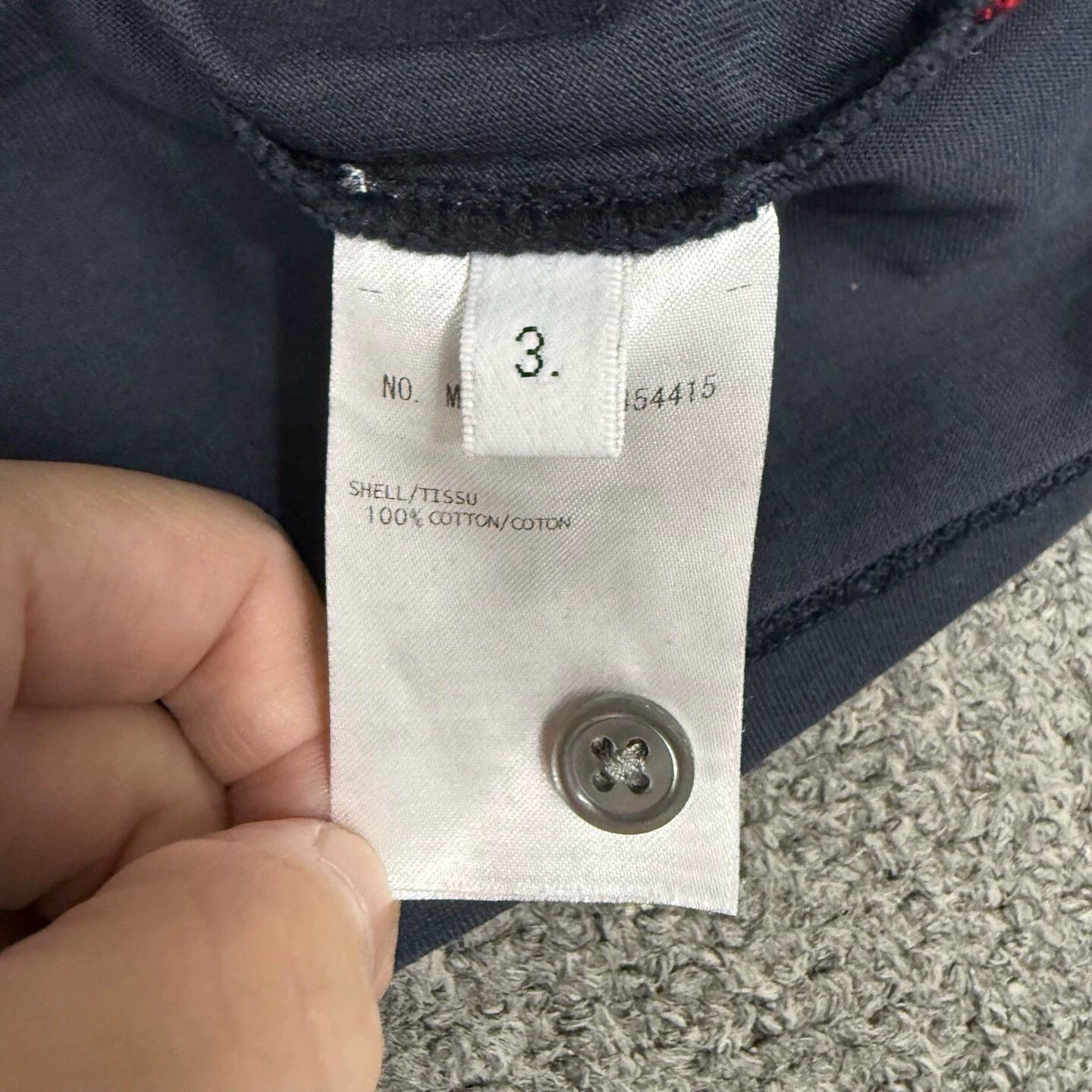 Thom Browne TB short-sleeve pocket-stripe Navy 3 95 New Size US L / EU 52-54 / 3 - 4 Thumbnail