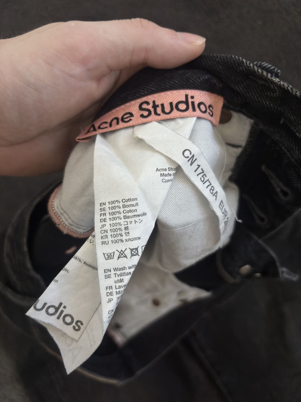Acne Studios 1996 washed black jeans Size US 28 / EU 44 - 2 Thumbnail
