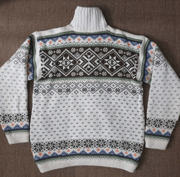 Vintage Vintage Flli Campagnolo Wool Blend Nordic Winter Sweater XL Size US XL / EU 56 / 4 - 4 Thumbnail