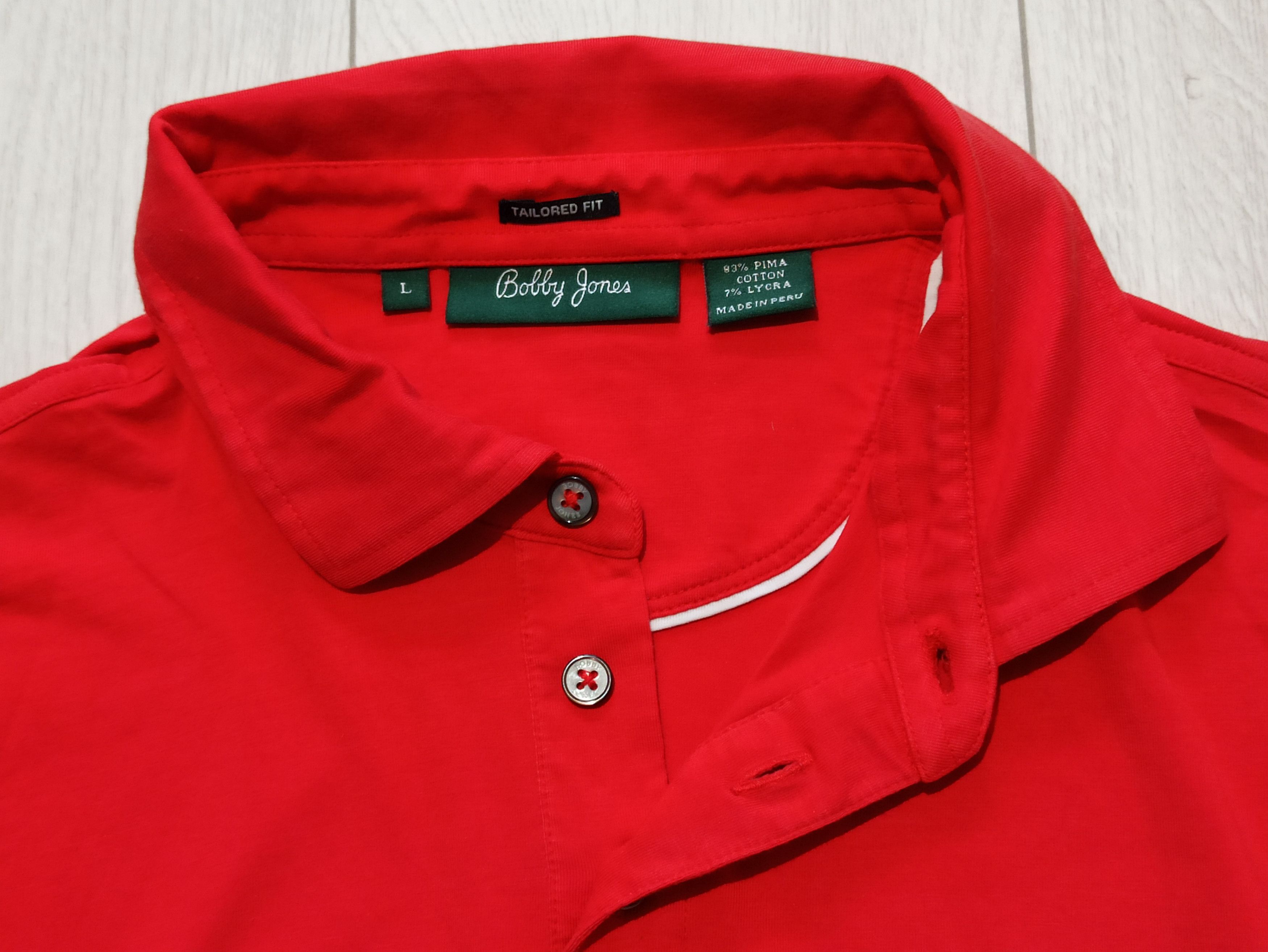 Bobby Jones Bobby Jones Men’s Polo L Red Pima Cotton Golf Top Size US M / EU 48-50 / 2 - 2 Thumbnail
