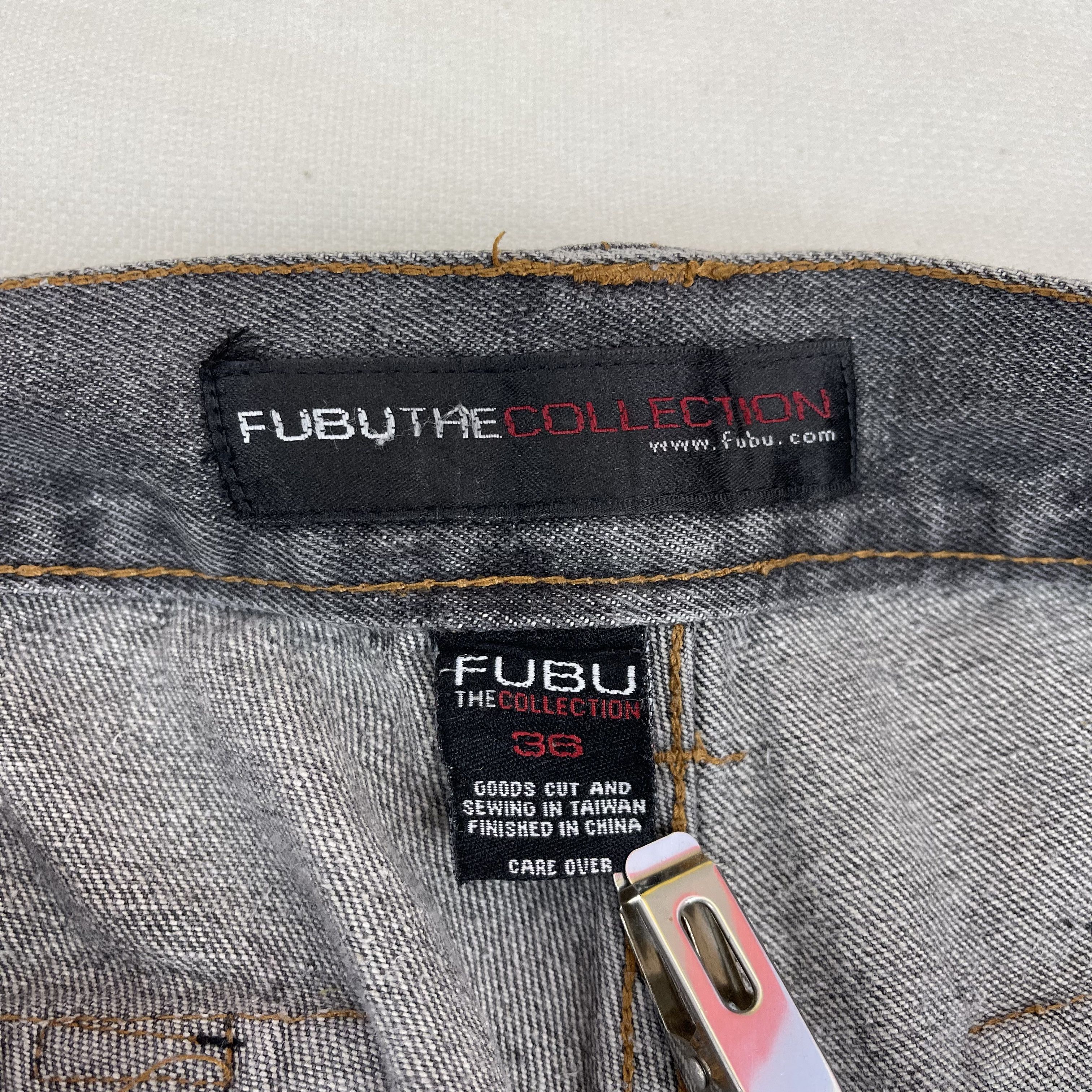 Fubu FUBU THE COLLECTION Hiphop Skate Denim Pant #1286/AS Size US 36 / EU 52 - 8 Thumbnail