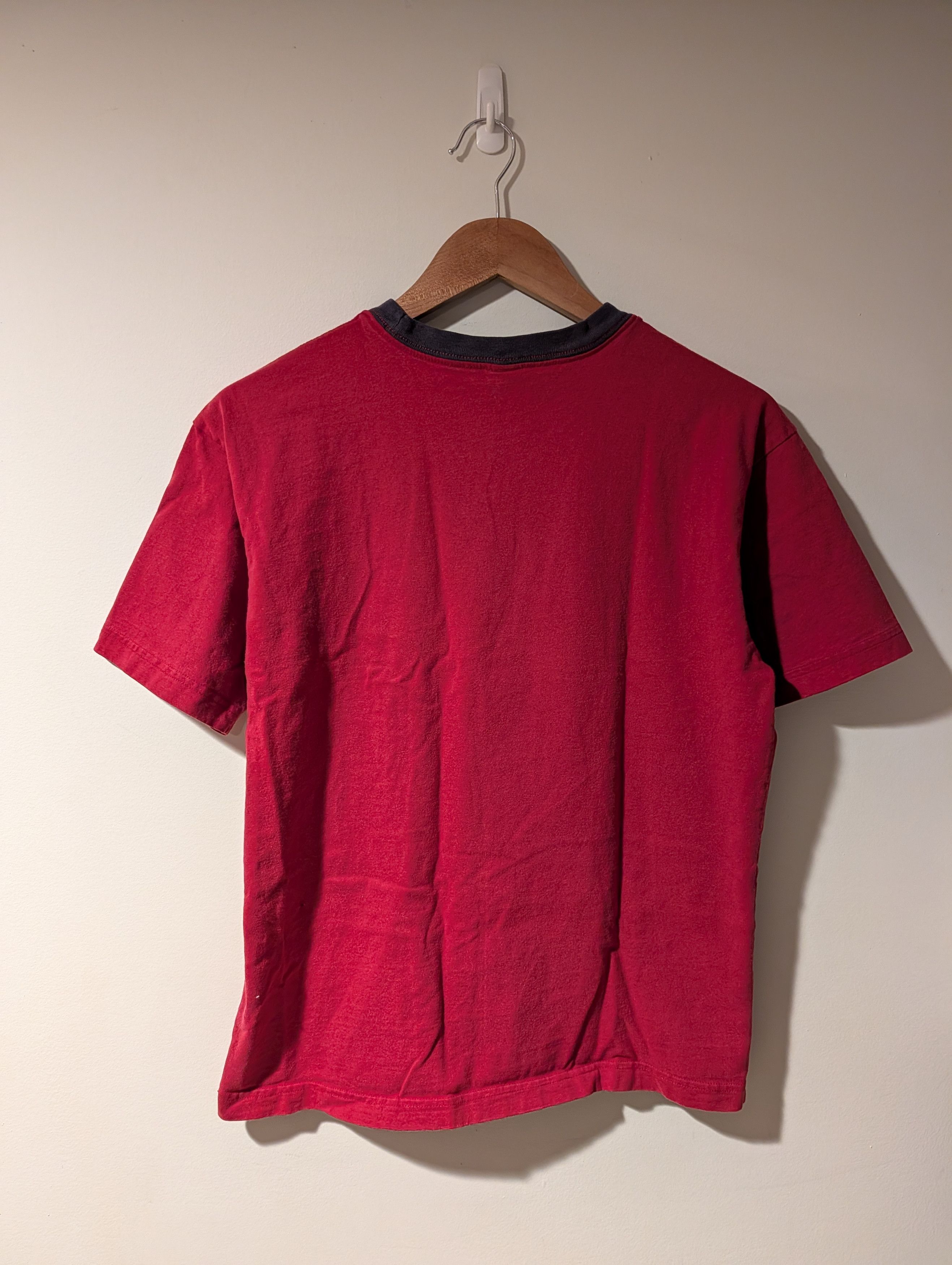 Gap Vintage Y2K Gap Spell Out Kids Red X-Large Ringer T-Shirt Size S / US 4 / IT 40 - 4 Thumbnail