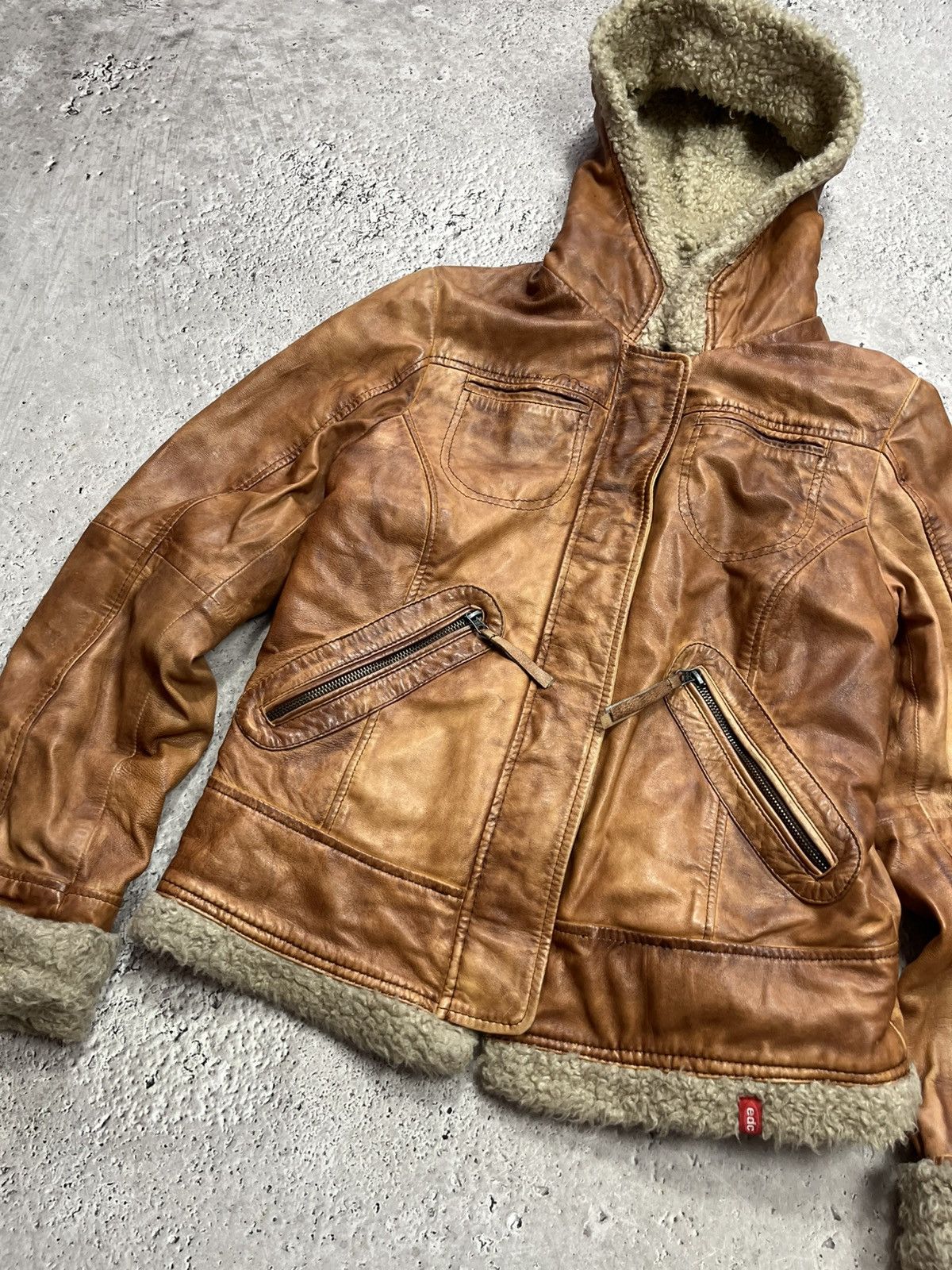 Other Avant Garde Faux Shearling Leather Jacket Womens L Size L / US 10 / IT 46 - 8 Thumbnail