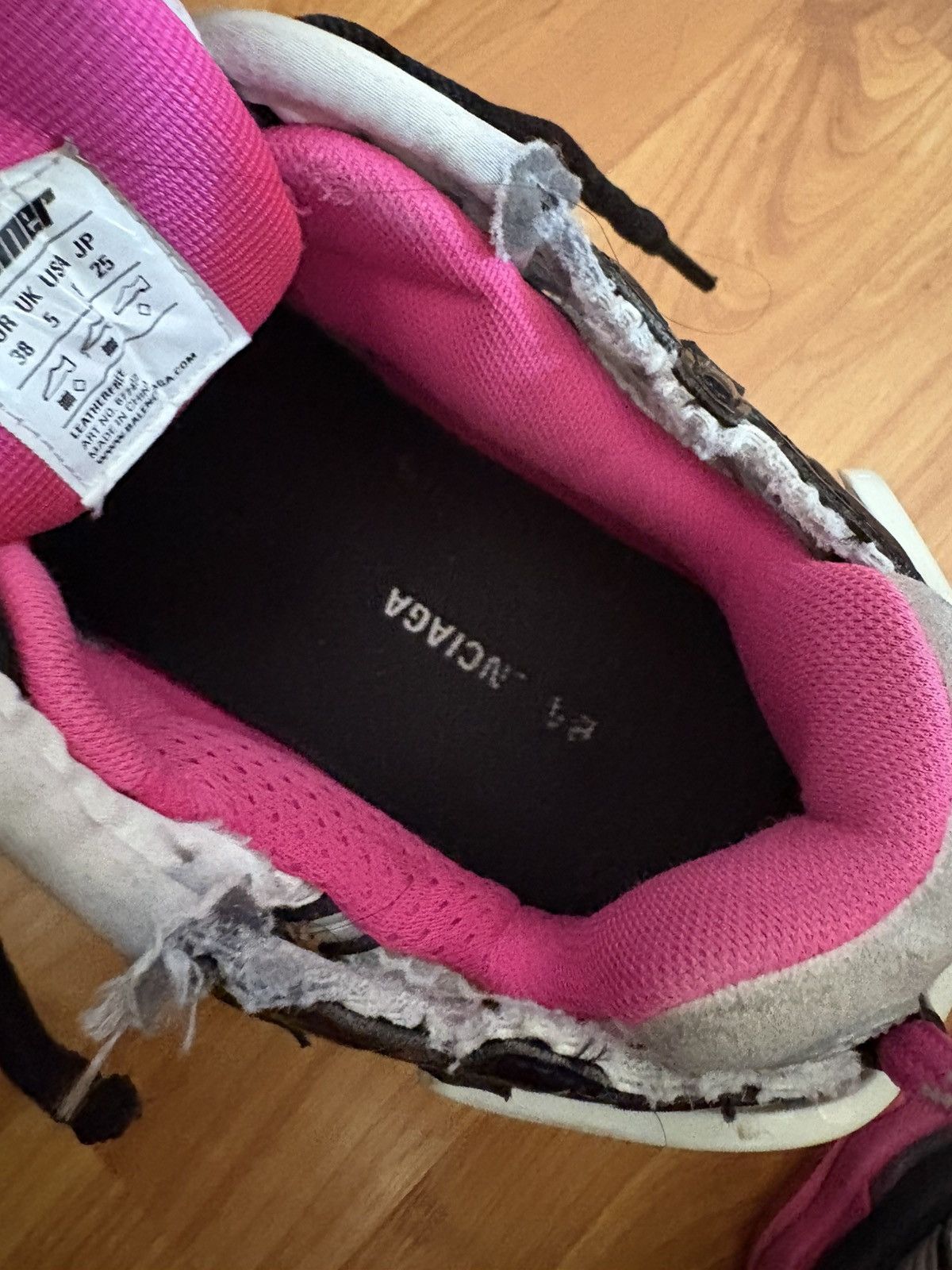Balenciaga Balenciaga Runner Track Low Top Platform Sneakers Pink Gray Size US 8 / IT 38 - 3 Thumbnail