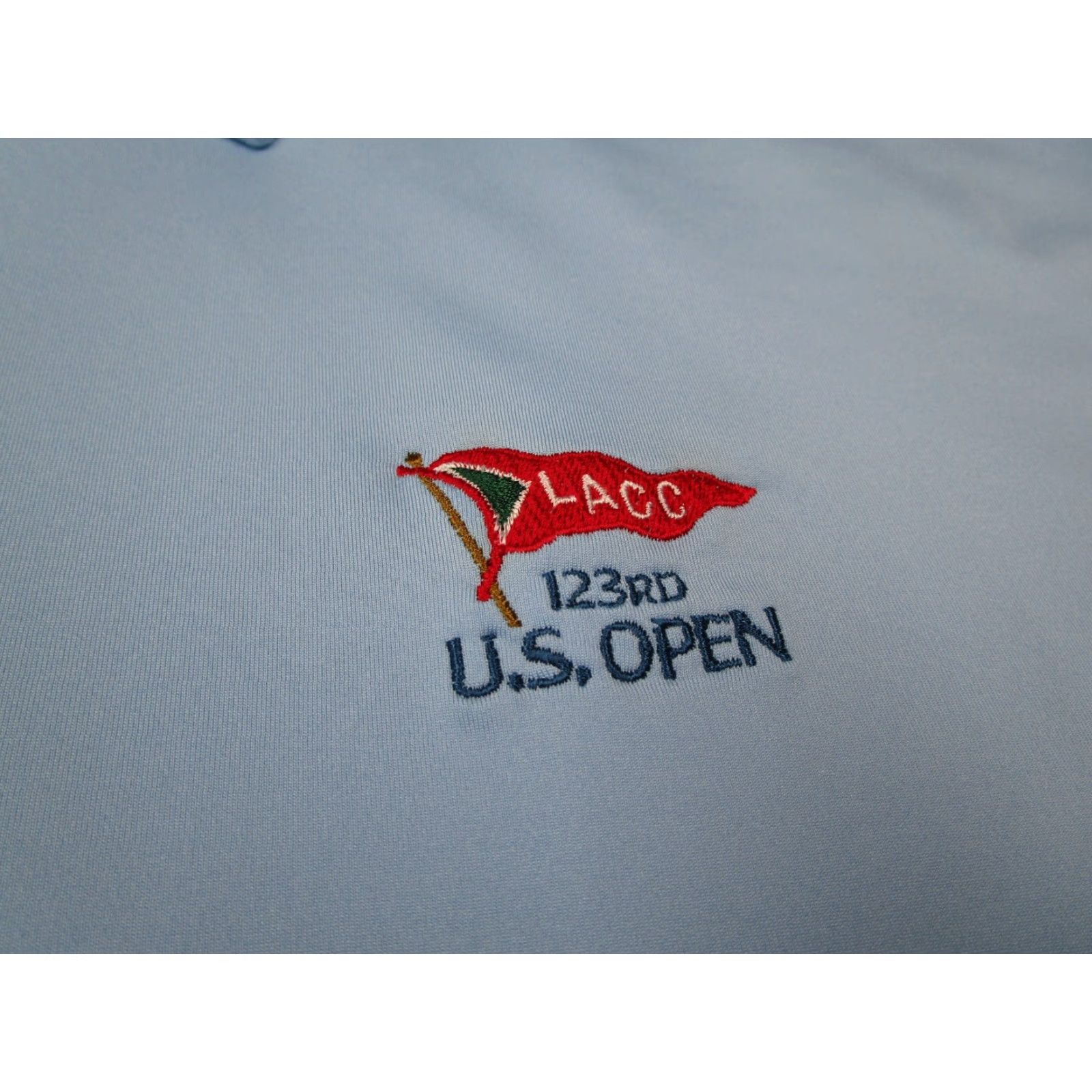 Peter Millar Peter Millar Summer Comfort Shirt Mens XL Blue Golf US Open Logo Embroidered Polo Size US XL / EU 56 / 4 - 3 Thumbnail
