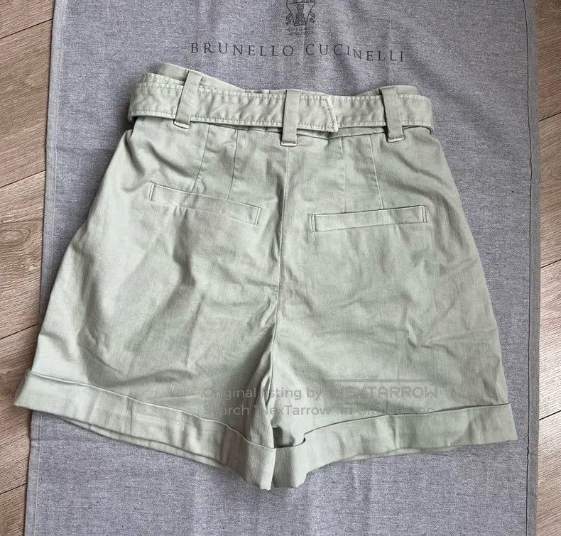 Brunello Cucinelli Brunello Cucinelli Beaded Fringe Denim Shorts Size 24" / US 00 / IT 34 - 8 Thumbnail