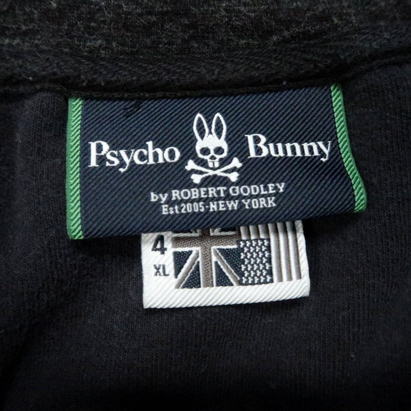 Psycho Bunny Psycho Bunny Sweatshirt Mens 4XL Gray Full Zip Heather Cotton Polyester Jacket Style: Full Zip Pockets Athletic Fit Size US XXL / EU 58 / 5 - 3 Thumbnail